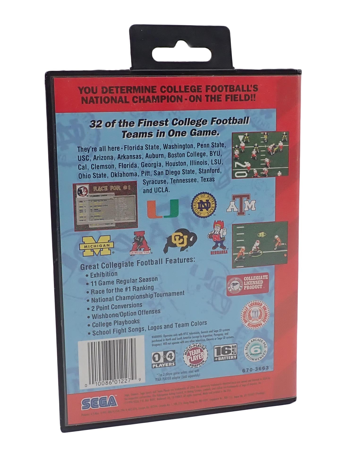 Sega Sports College Football's National Championship - Genesis