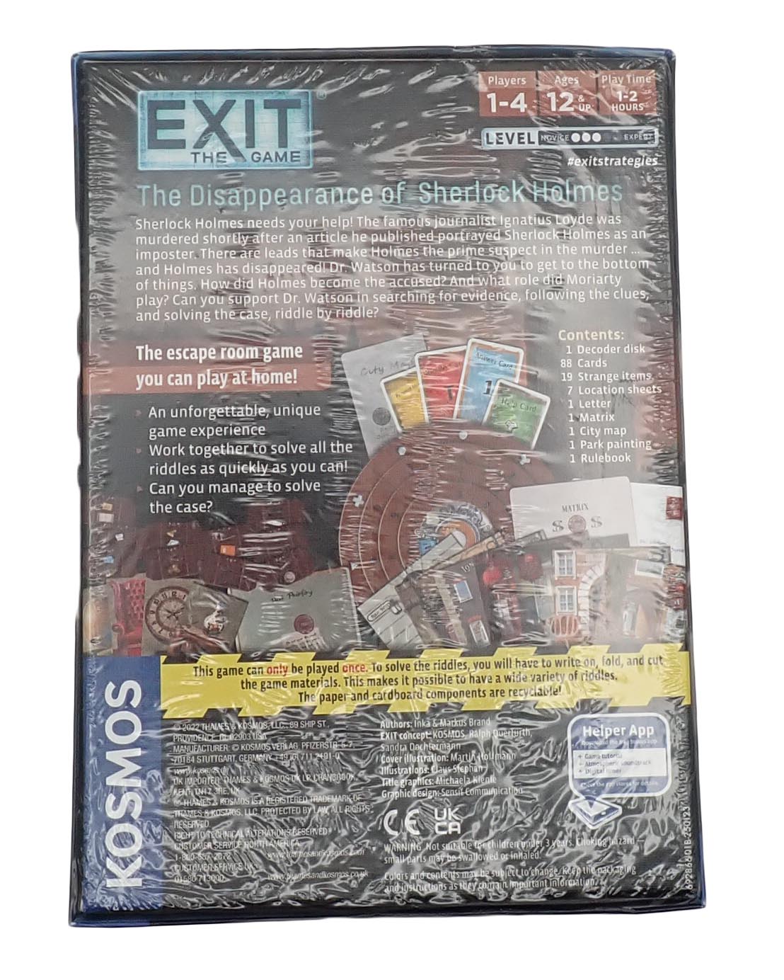 EXIT: The Game - The Disappearance of Sherlock Holmes (Pre-Owned)