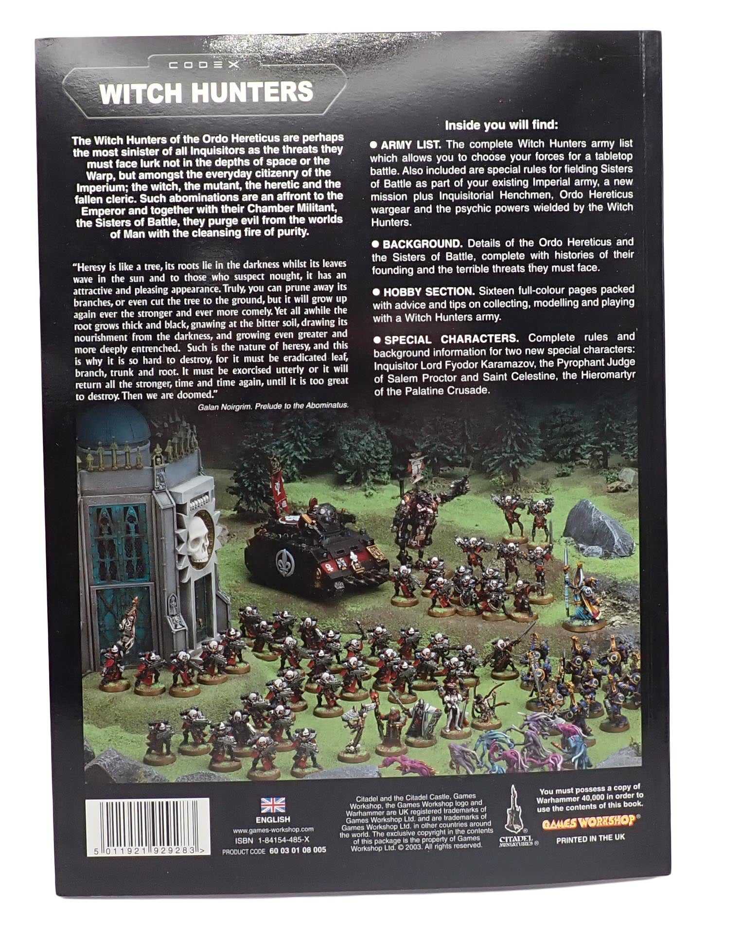 Warhammer 40,000: Witch Hunters Codex 3rd Edition (2003)