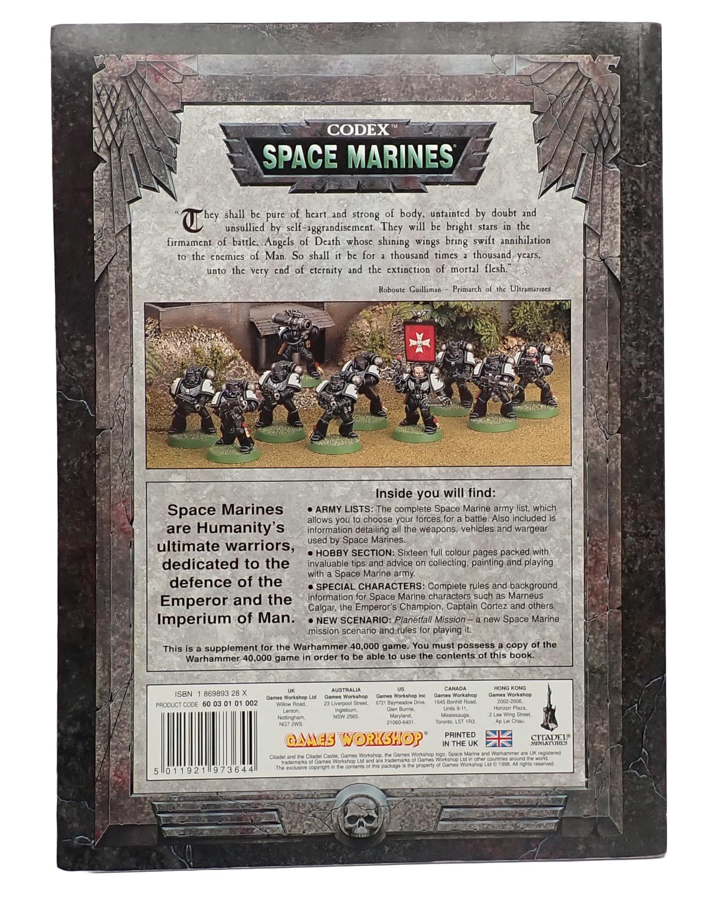 Warhammer 40,000: Space Marines Codex 3rd Edition (1998)