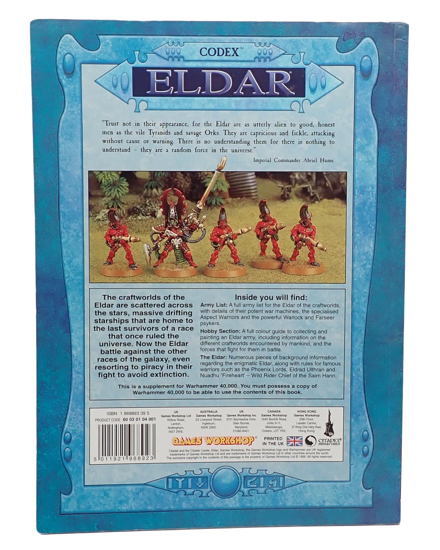 Warhammer 40,000: Eldar Codex 3rd Edition (1999)