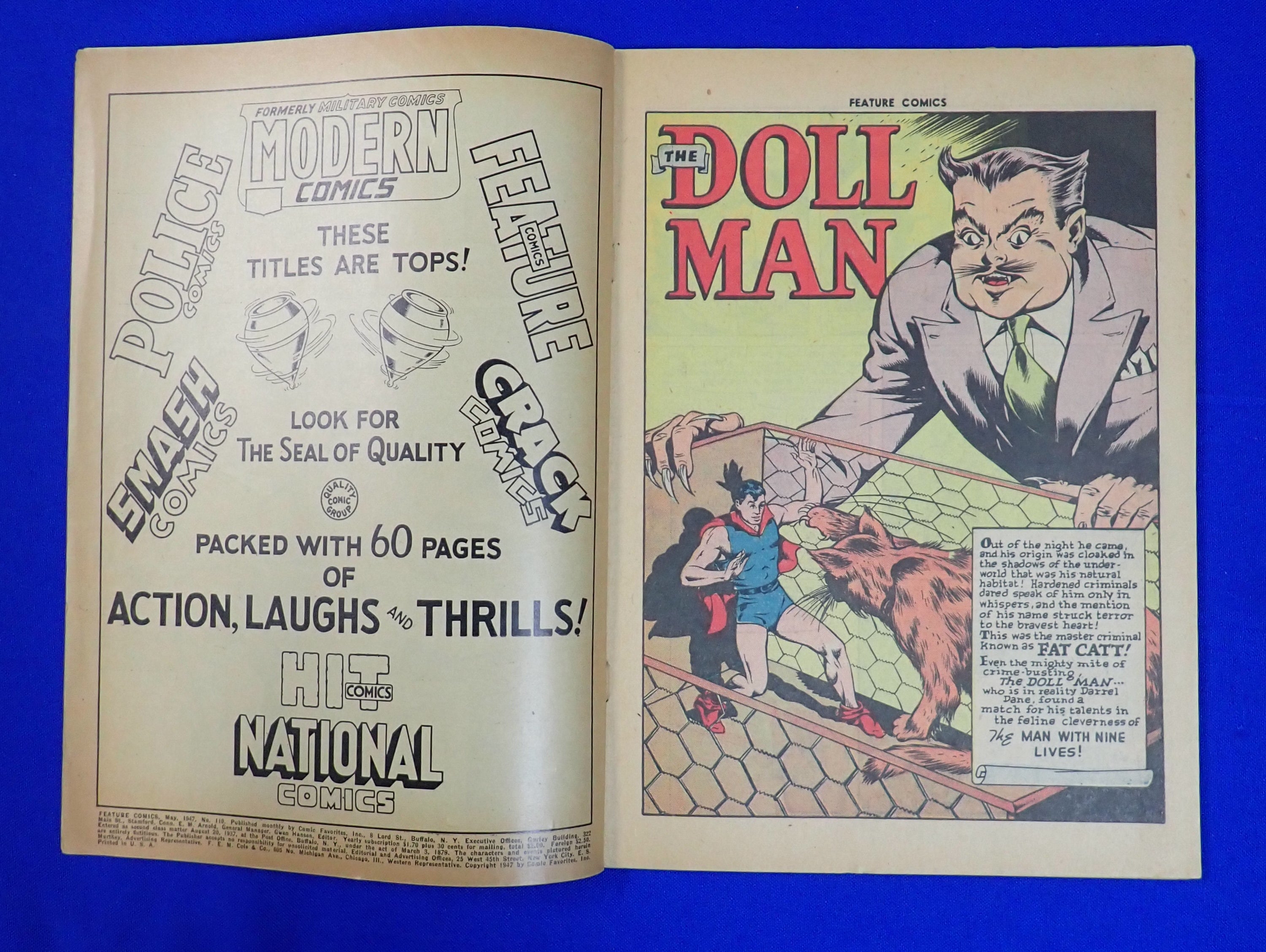 Feature Comics #110 (1947) - GD+ 2.5 - Quality Comics