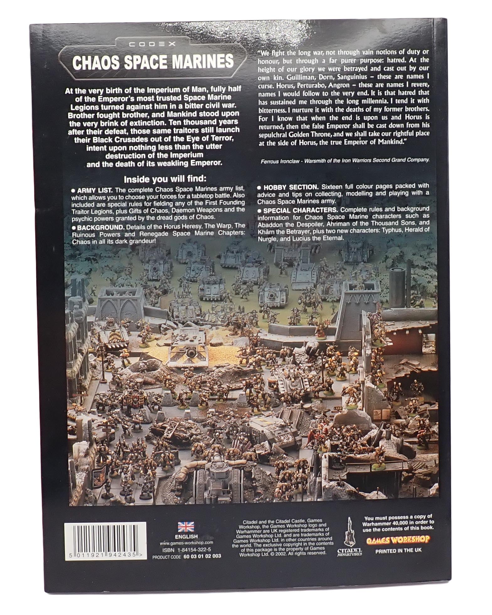 Warhammer 40,000: Codex Chaos Space Marines 3rd Edition (2002)