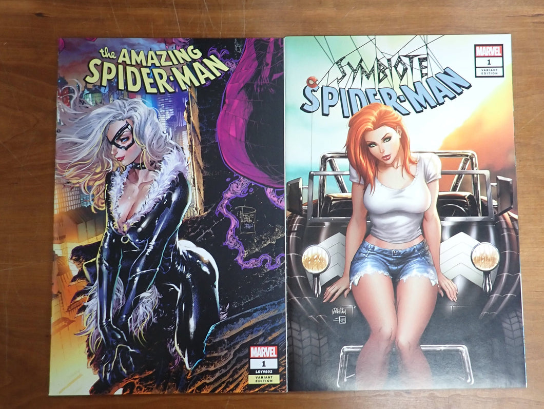 ASM 1 & Symbiote Spider-Man 1 Tyler Kirkham Exclusive Variants - NM