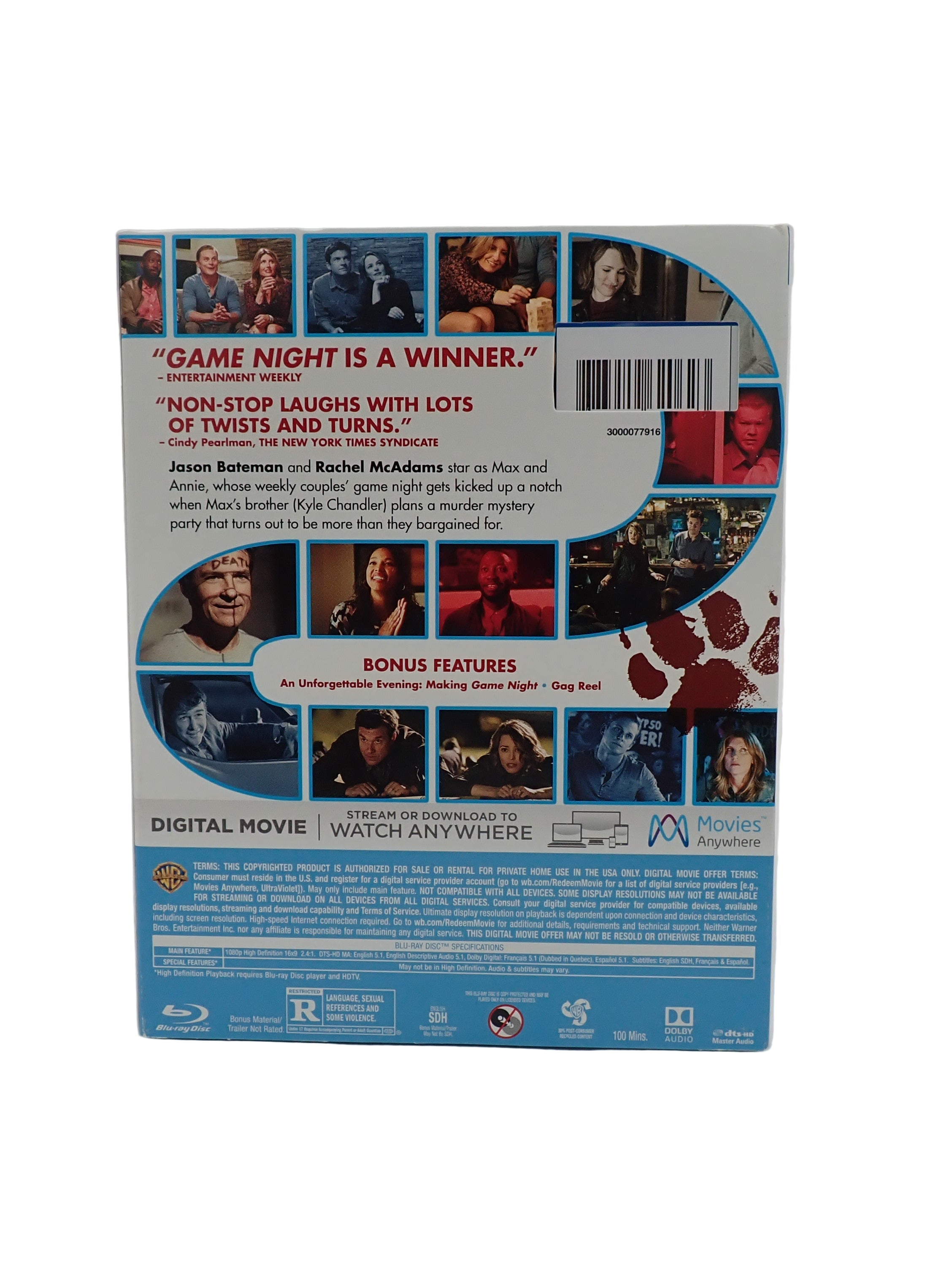 Game Night (Blu-Ray+DVD) [Pre-Owned]