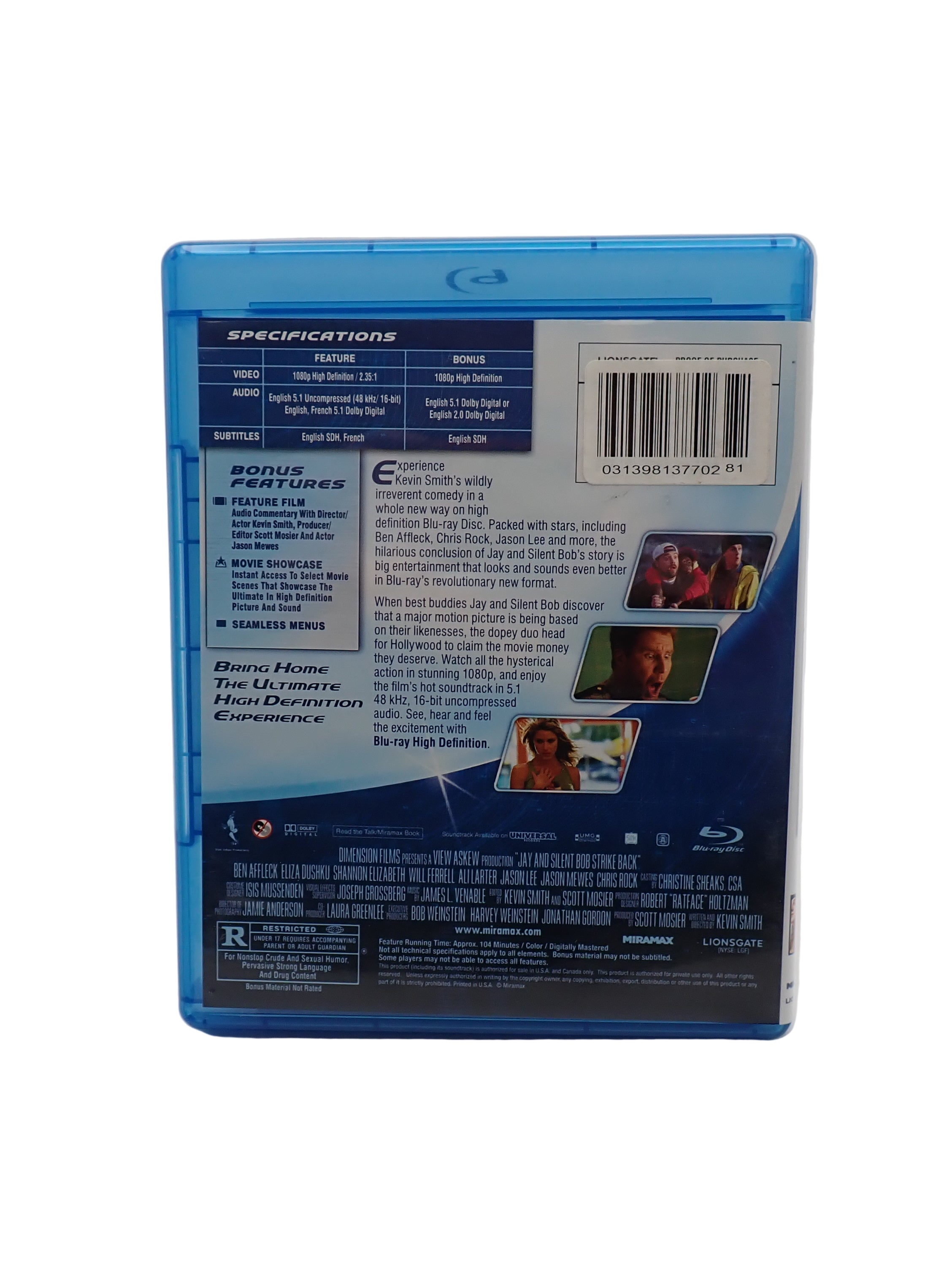 Jay and Silent Bob Strike Back (Blu-Ray) [Pre-Owned]