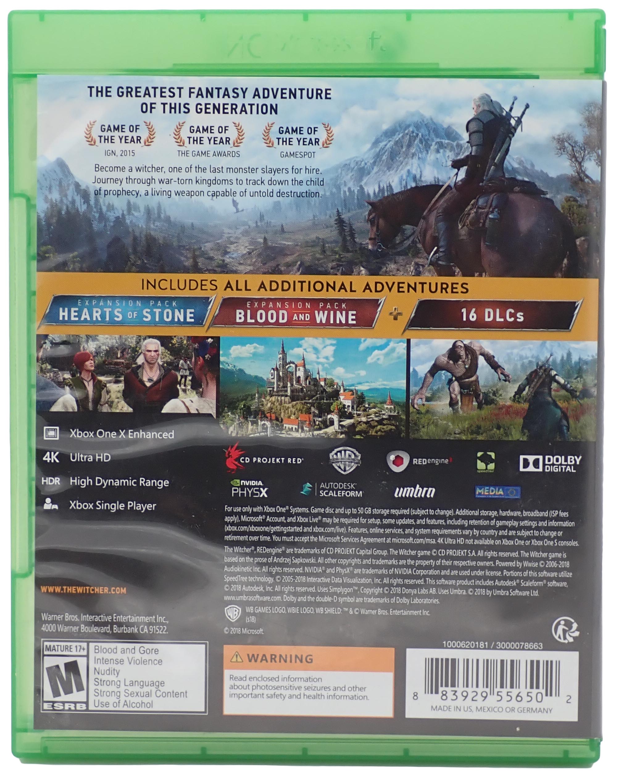 The Witcher III Wild Hunt [Game of the Year Edition] - Xbox One