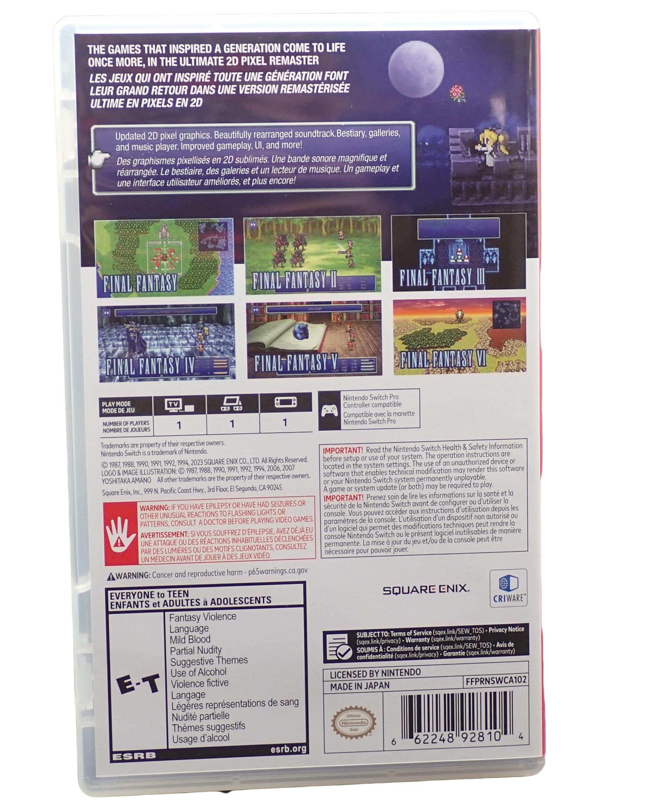 Final Fantasy  I-VI Collection - Switch