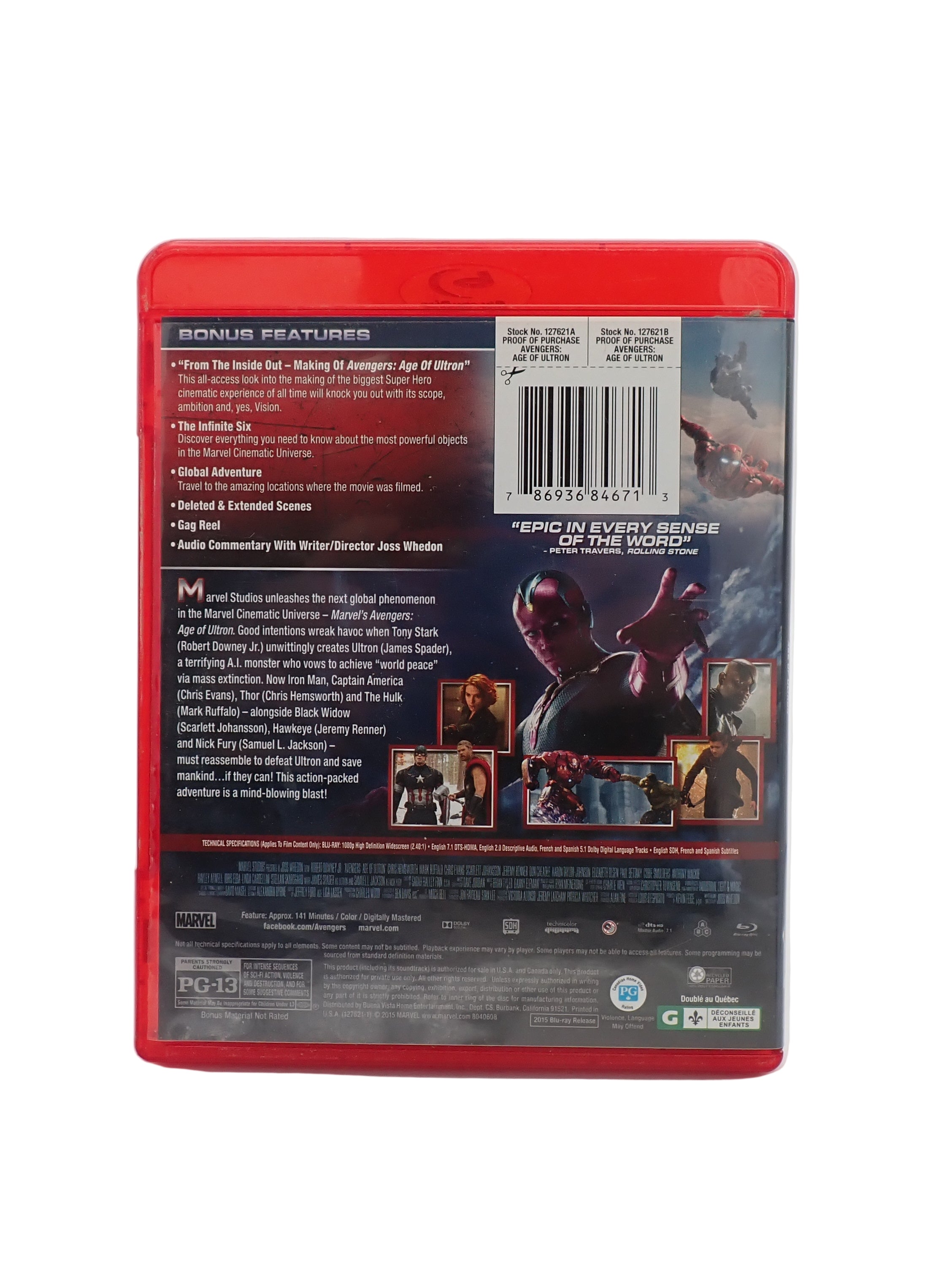 Avengers: Age of Ultron [Blu-Ray] (Pre-Owned)