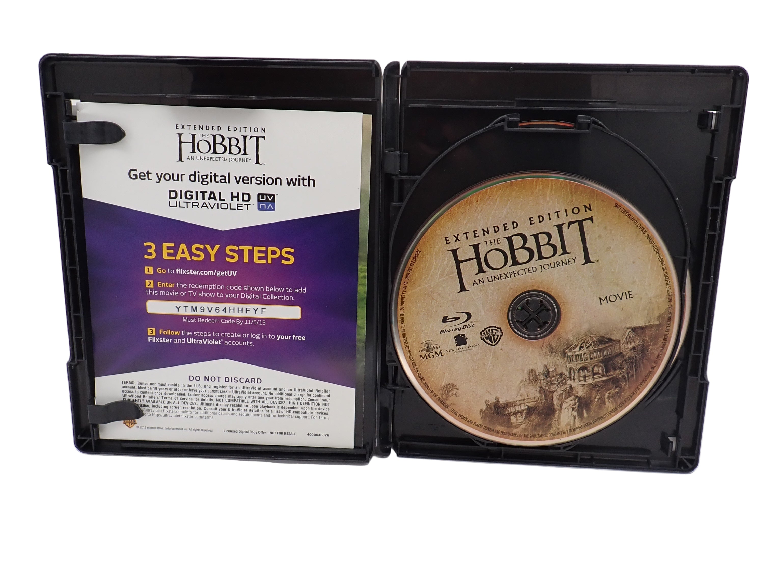 The Hobbit: An Unexpected Journey - Extended Edition [Blu-Ray] (Pre-Owned)