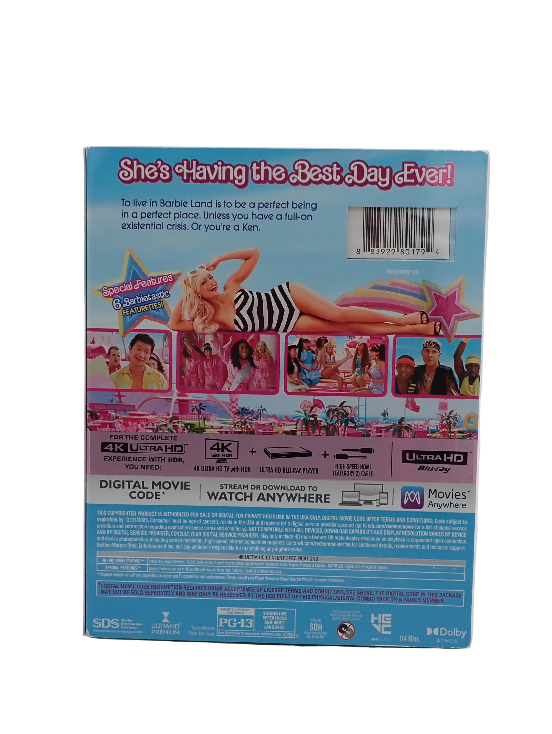 Barbie - SEALED! (4K Blu-Ray) [Pre-Owned]