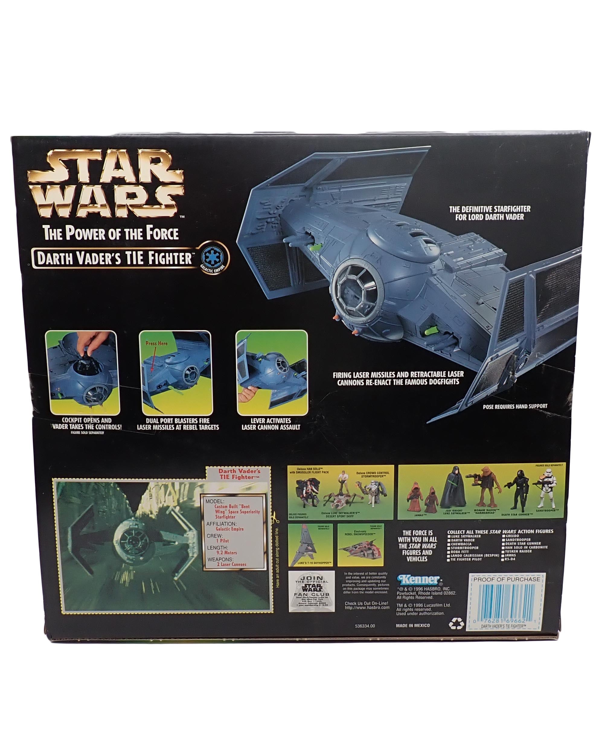 Darth Vader's TIE Fighter from The Power of the Force (1996) [Pre-Owned]