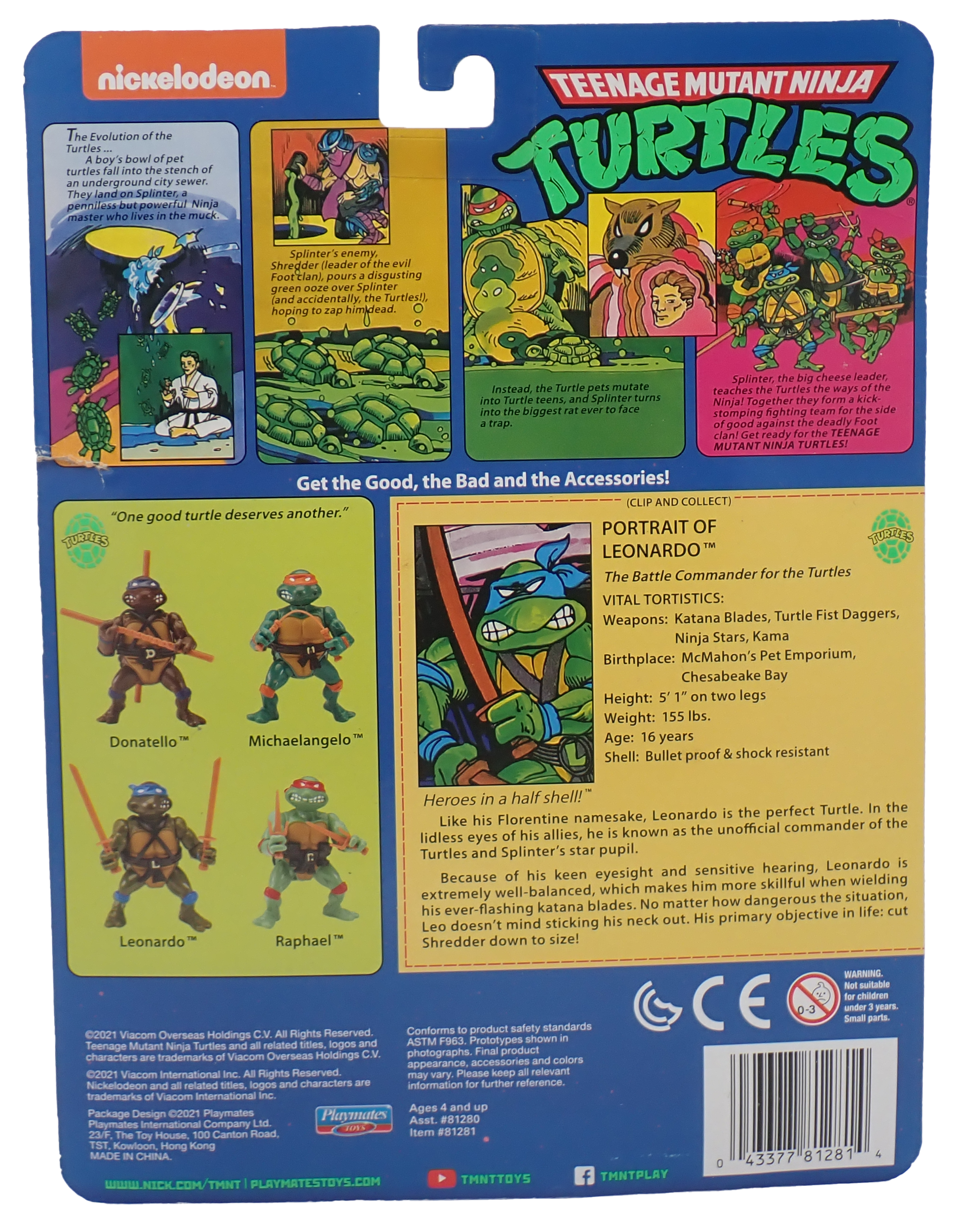 Leonardo - Retro TMNT Figure