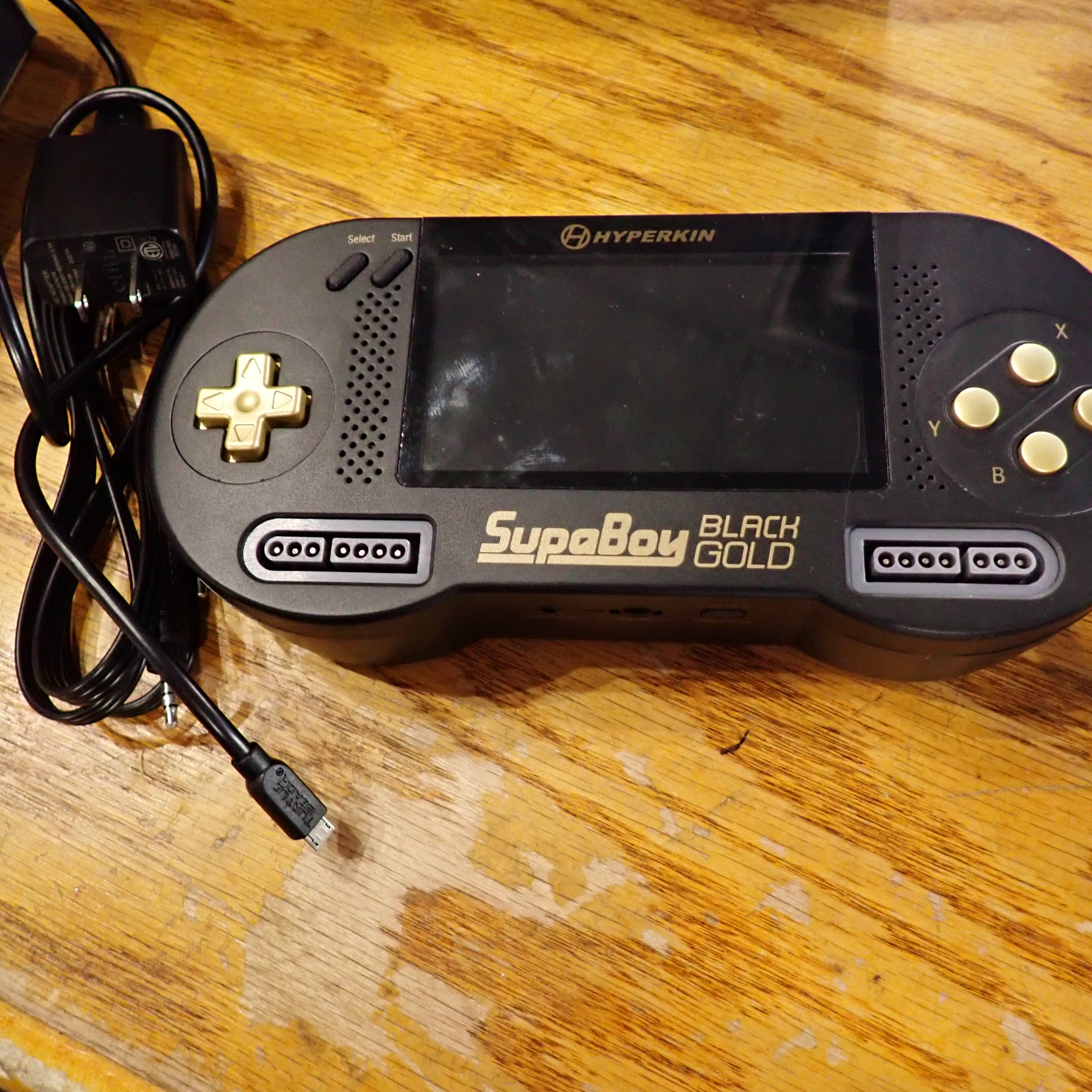 SupaBoy Portable Pocket Console - Black/Gold