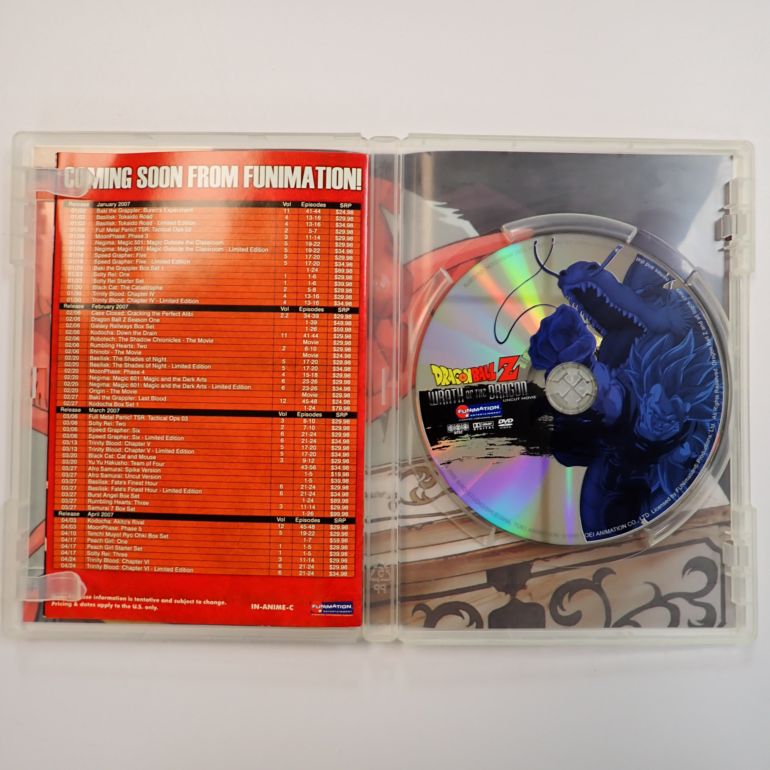 Dragonball Z: Wrath of the Dragon Uncut - DVD