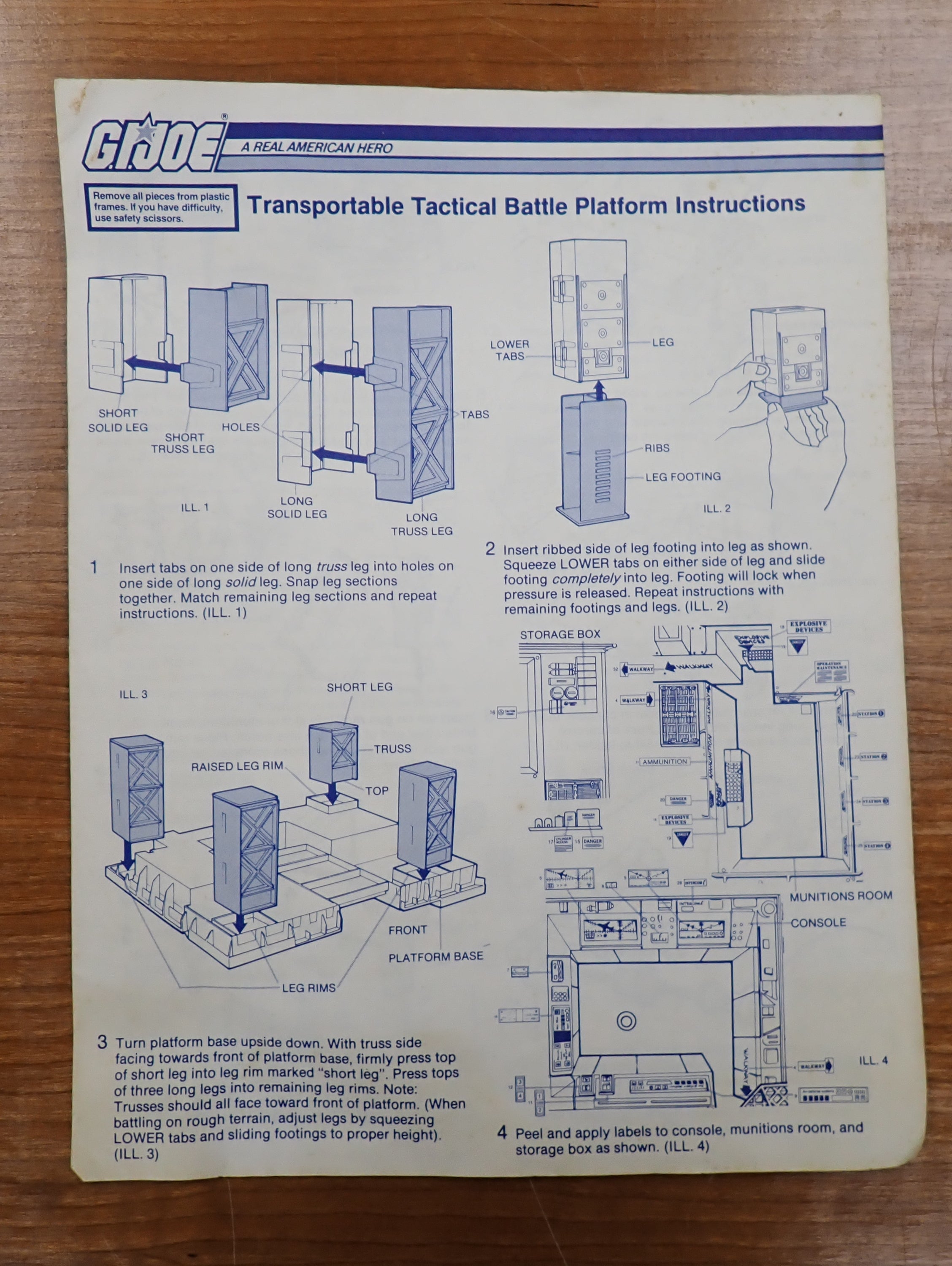 G.I. Joe Transportable Tactical  Battle Platform (1985)