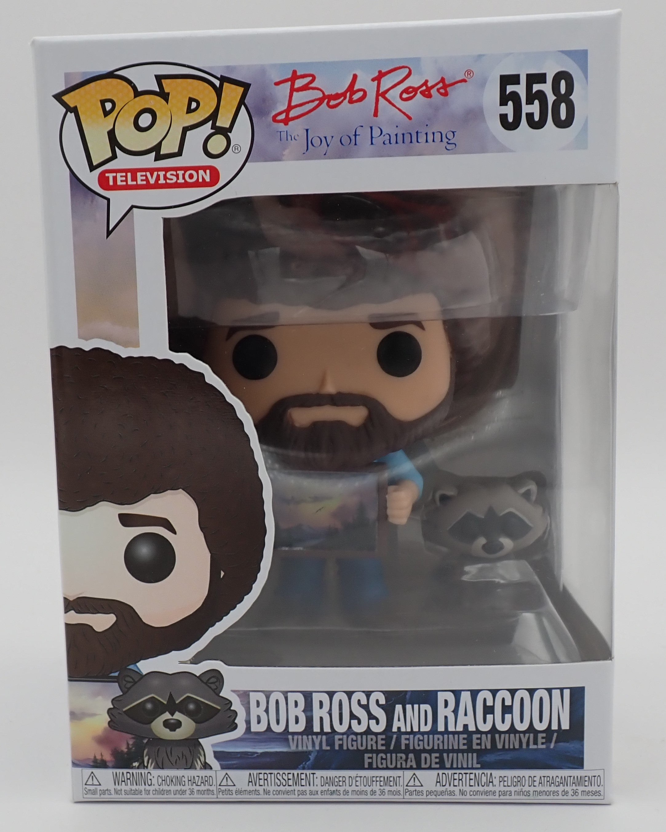 Bob Ross and Raccoon - POP! #558