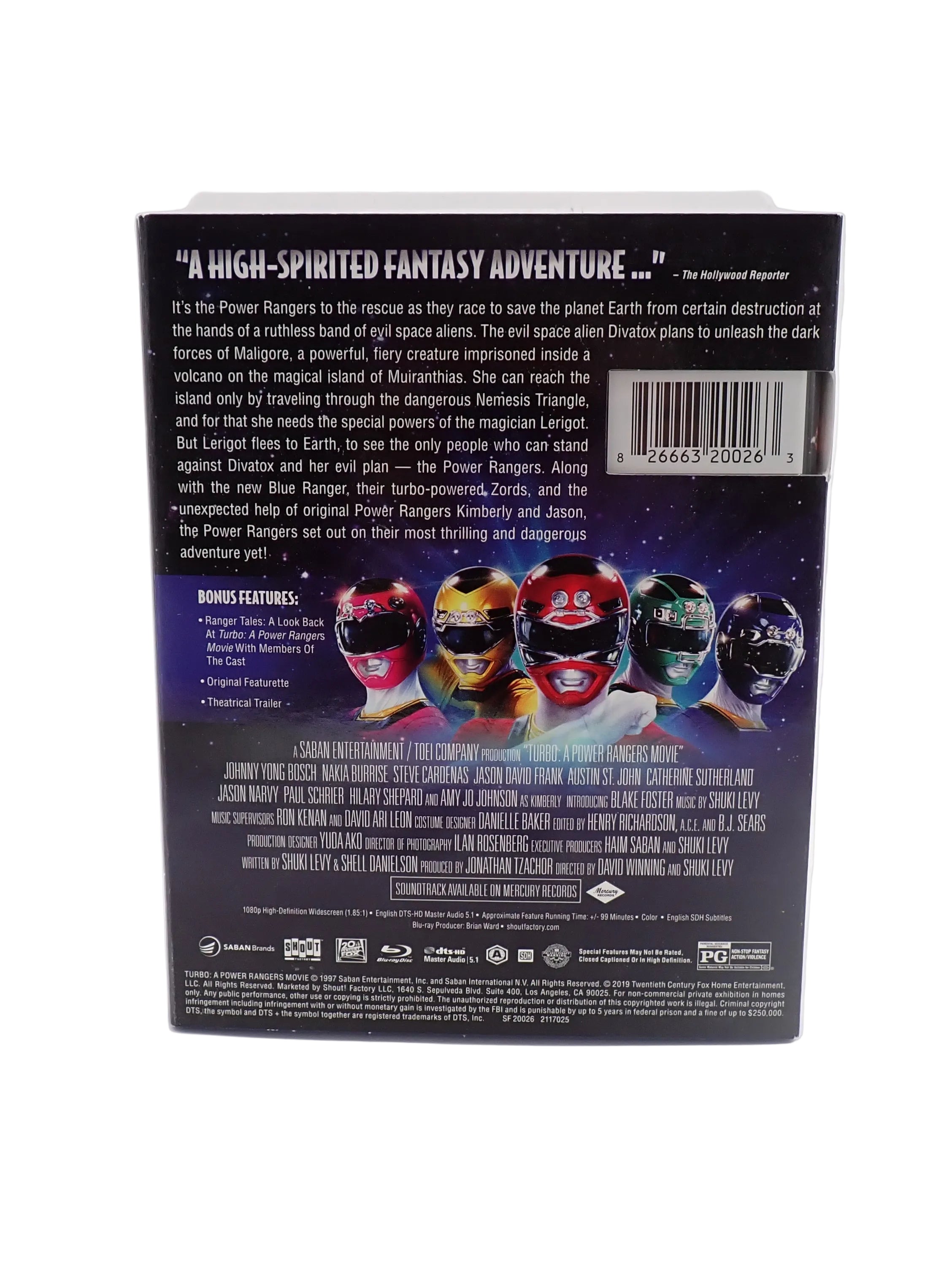 Turbo: A Power Rangers Movie (Blu-Ray) [Pre-Owned]