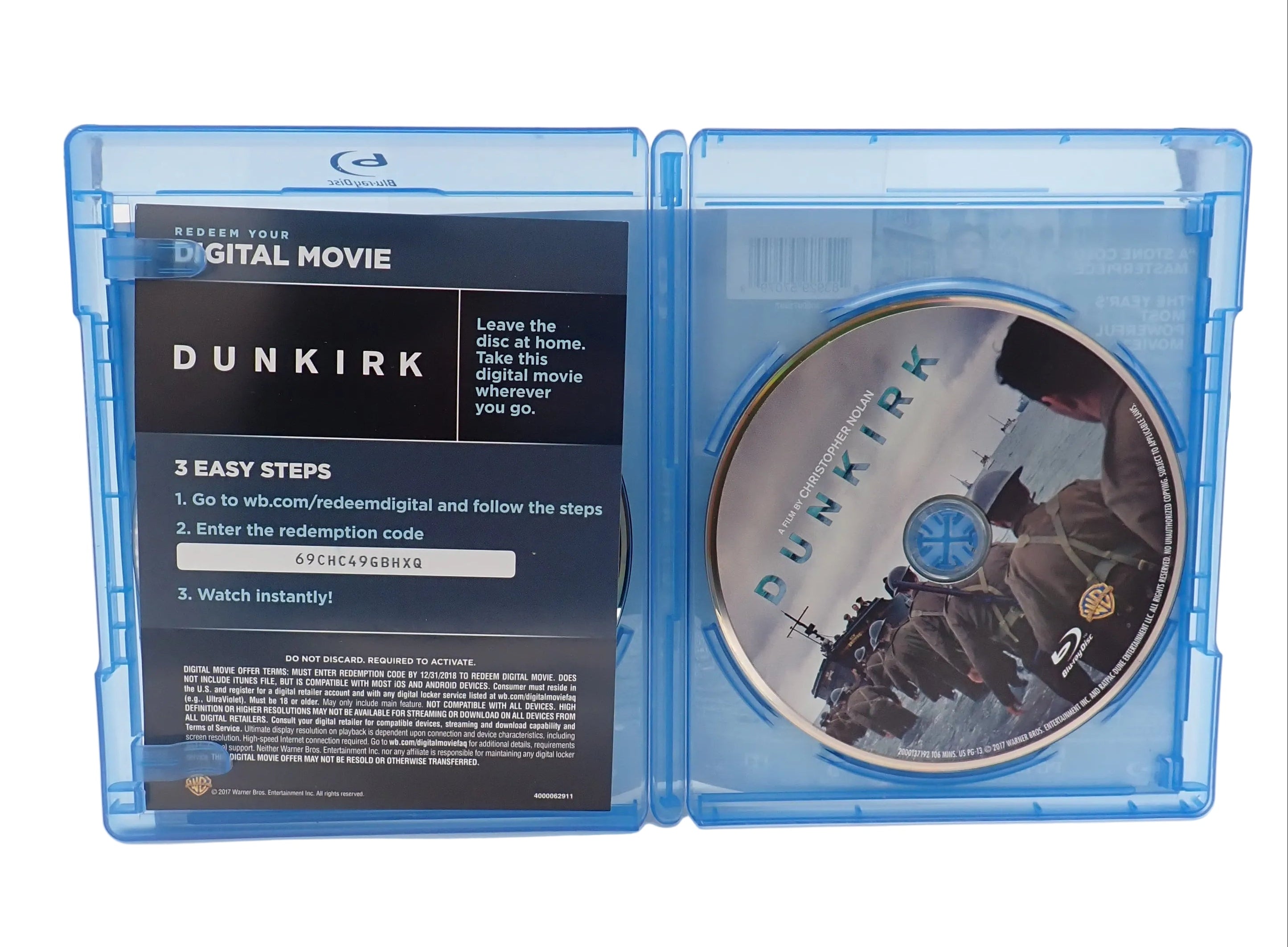 Dunkirk (Blu-Ray + DVD) [Pre-Owned]