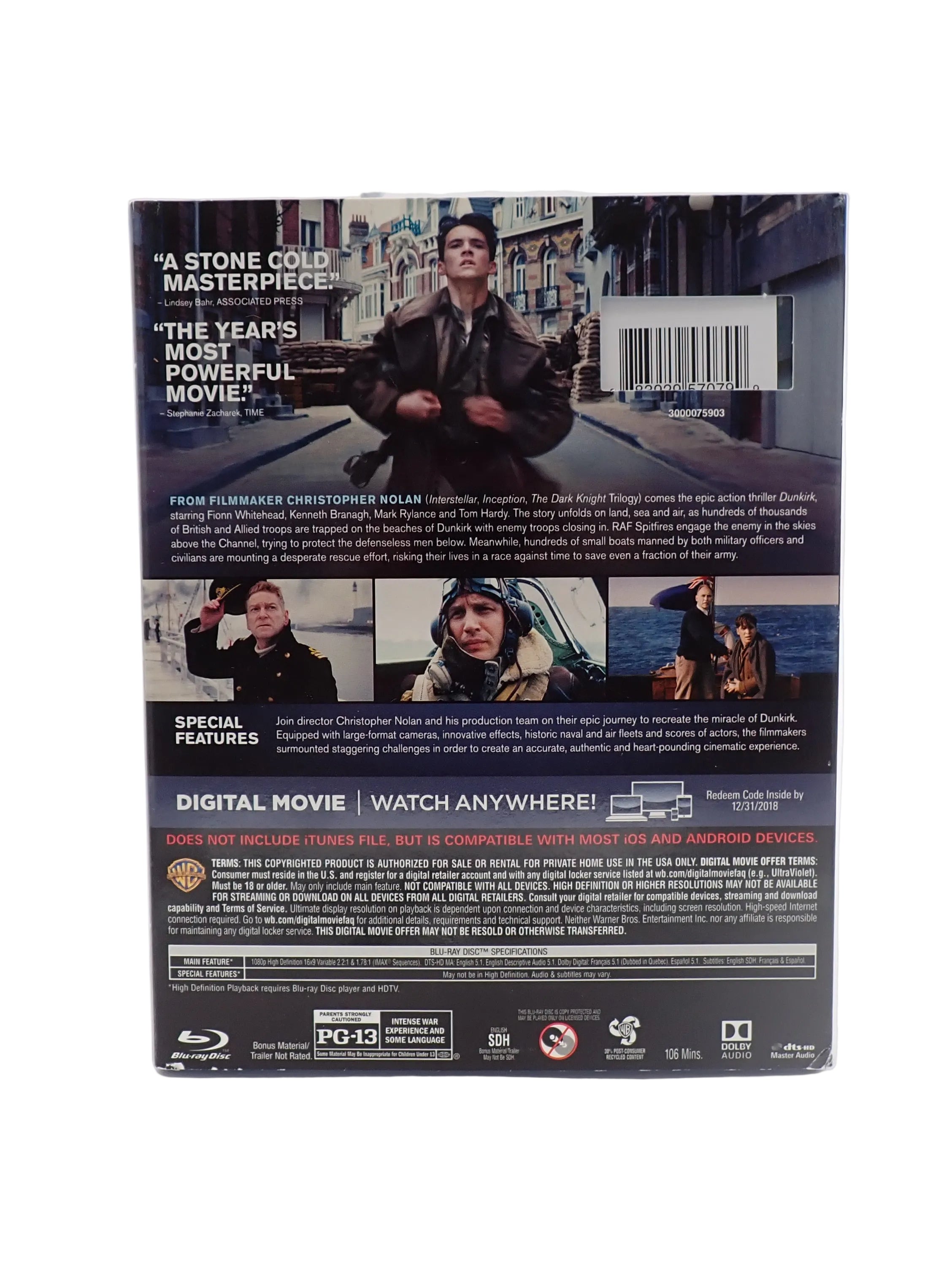 Dunkirk (Blu-Ray + DVD) [Pre-Owned]