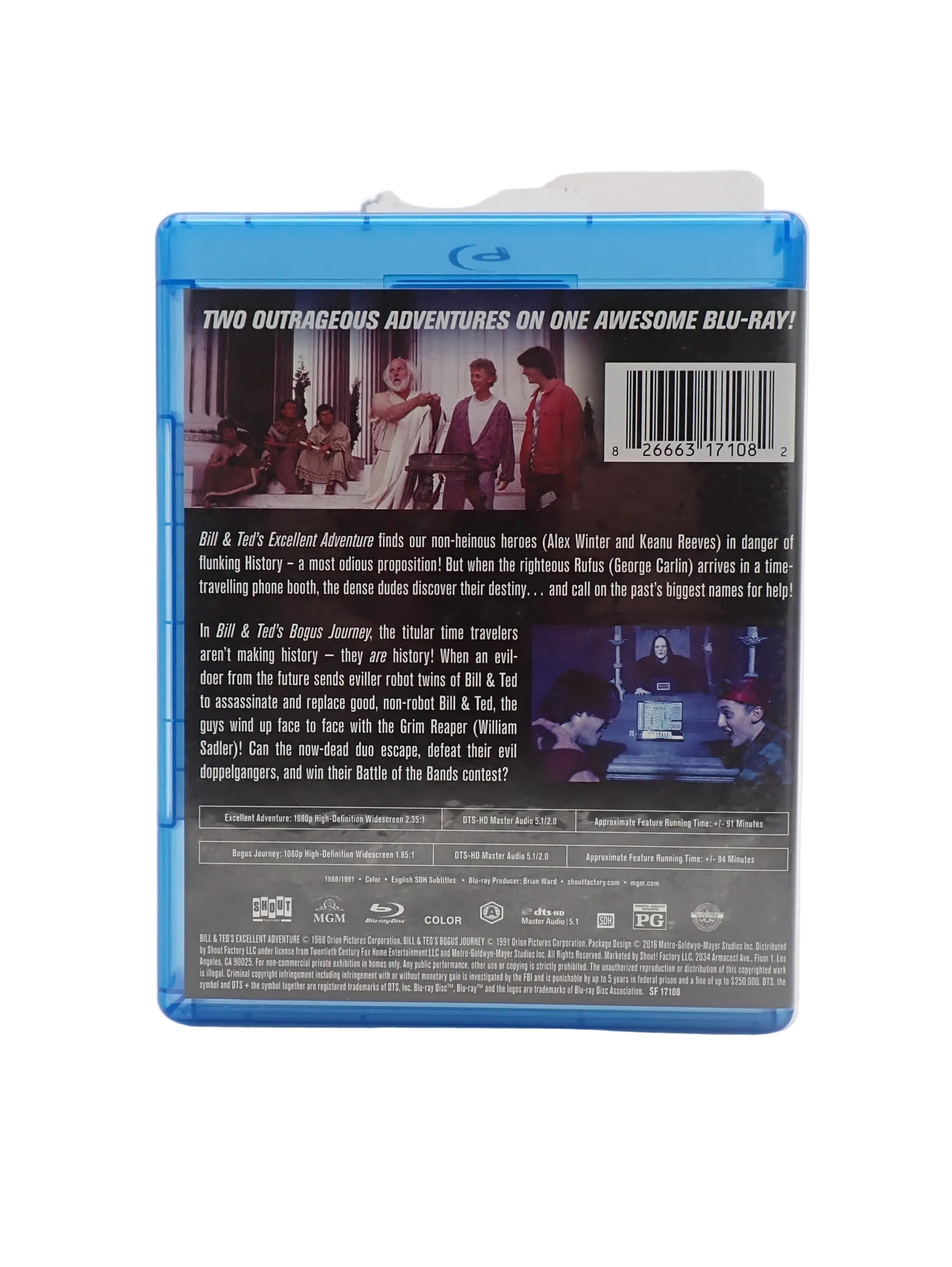 Bill and Ted's Most Excellent Double Feature (Blu-Ray) [Pre-Owned]