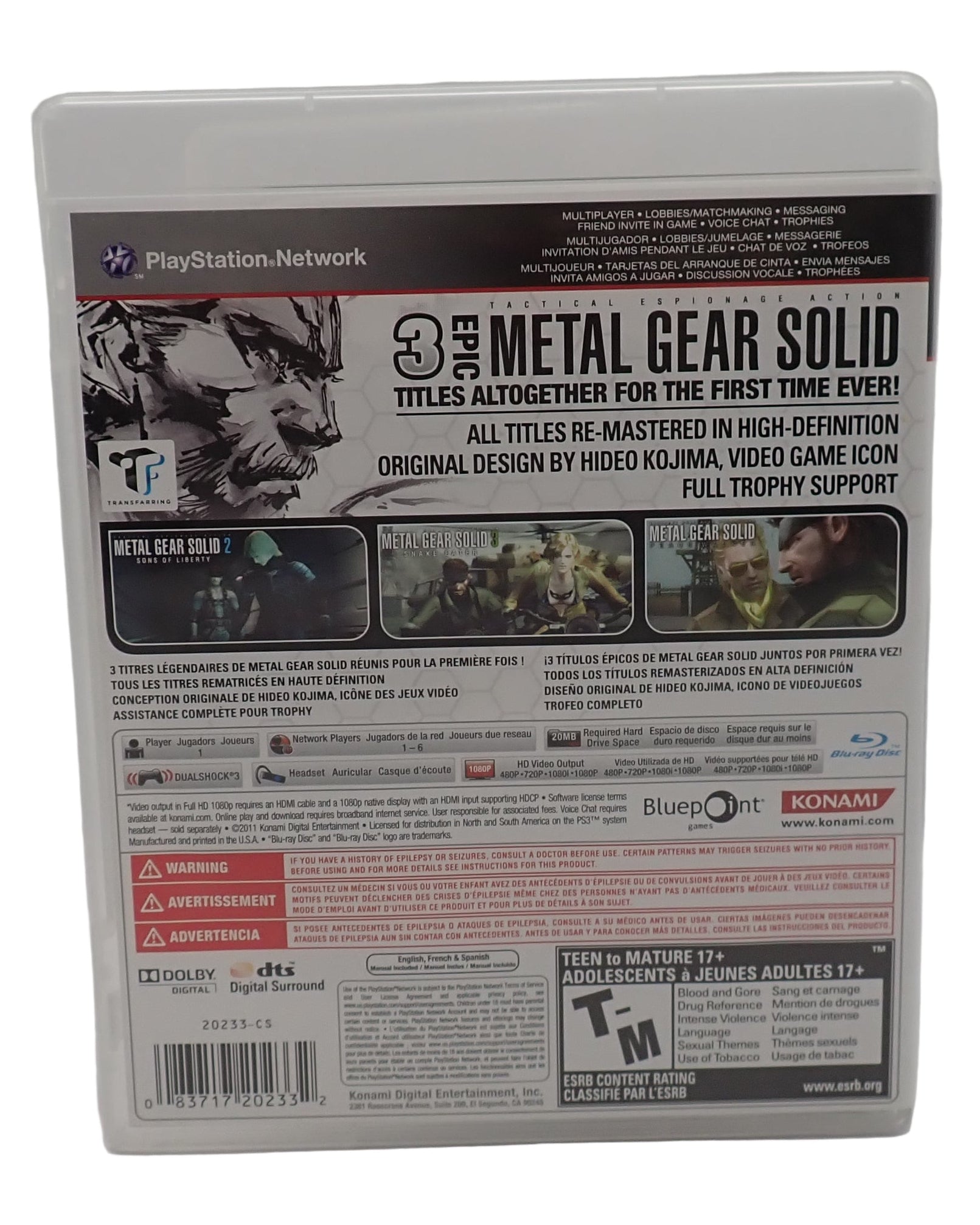 Metal Gear Solid HD Collection - PS3