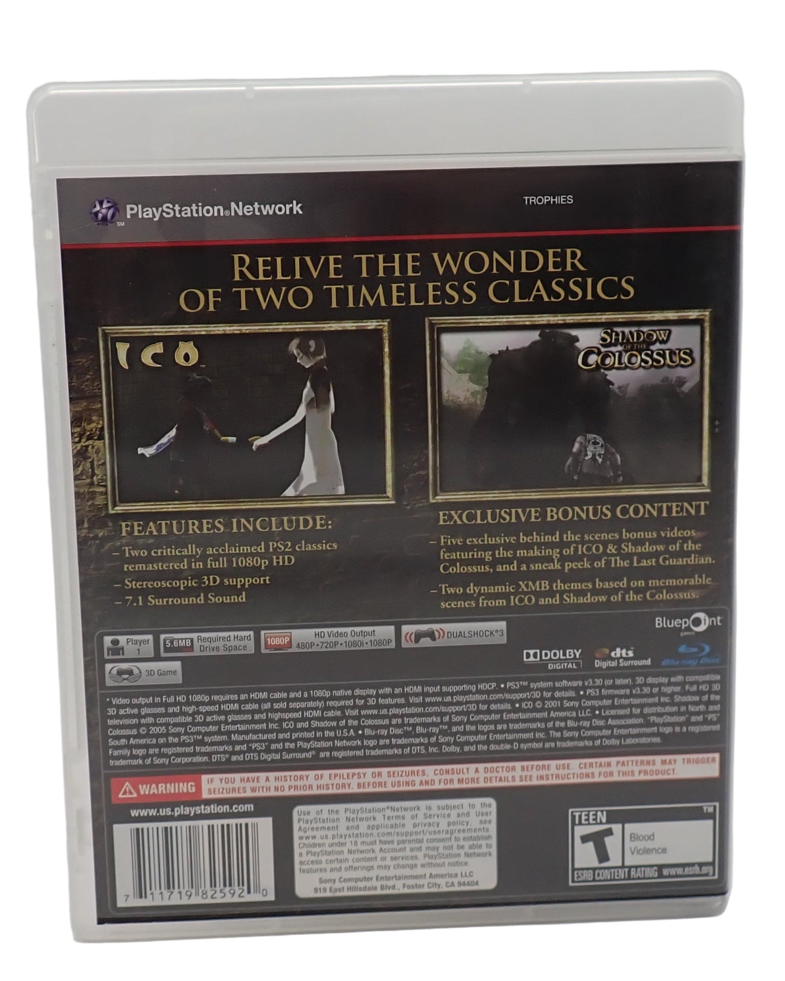 The Ico & Shadow of The Colossus Collection - PS3