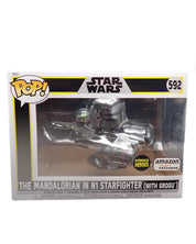 The Mandalorian in N1 Starfighter (with Grogu) - POP! #592