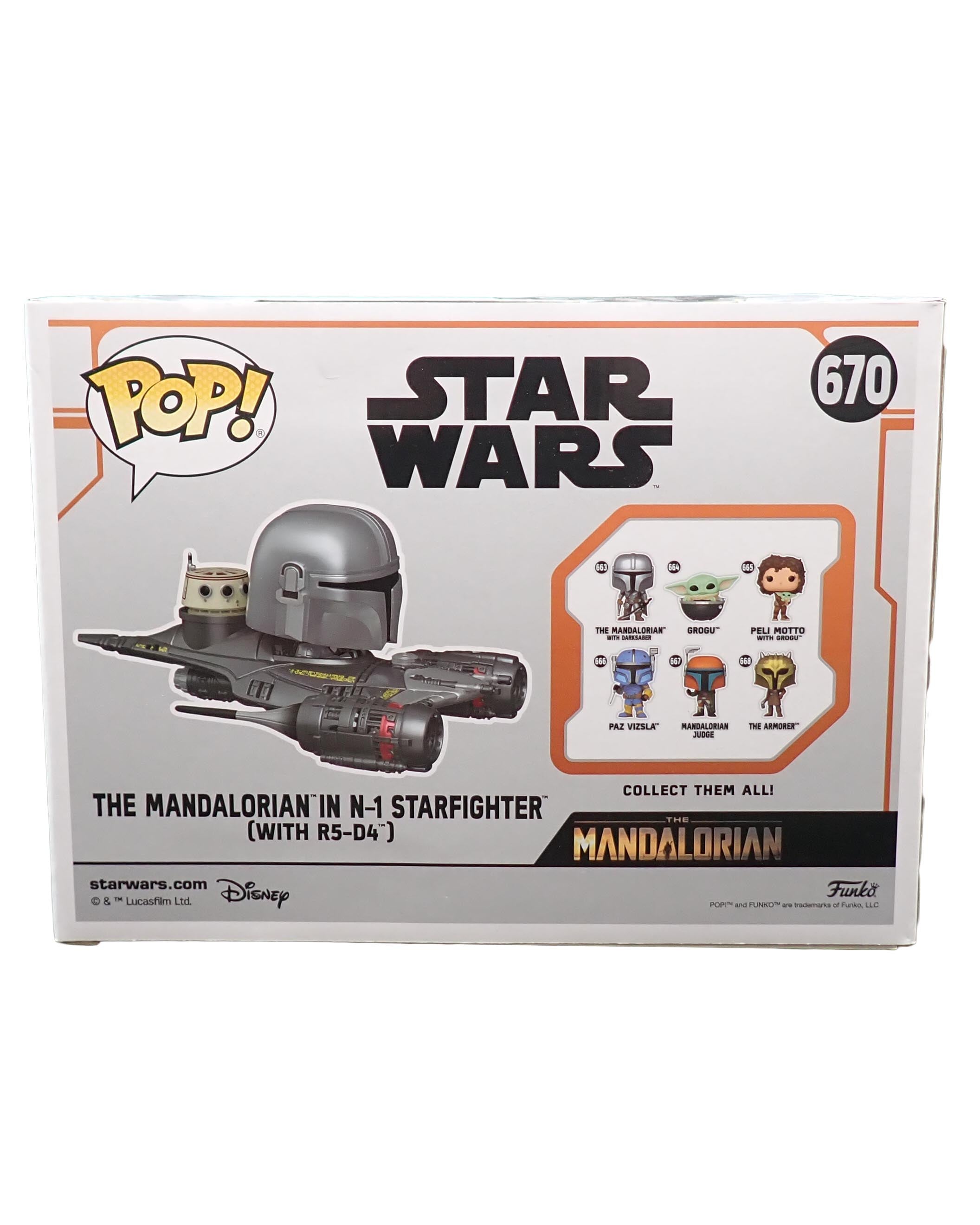 The Mandalorian in N1 Starfighter (with R5-D4) - POP! #670