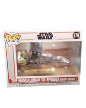 The Mandalorian on Speeder (with Grogu) - POP! #579