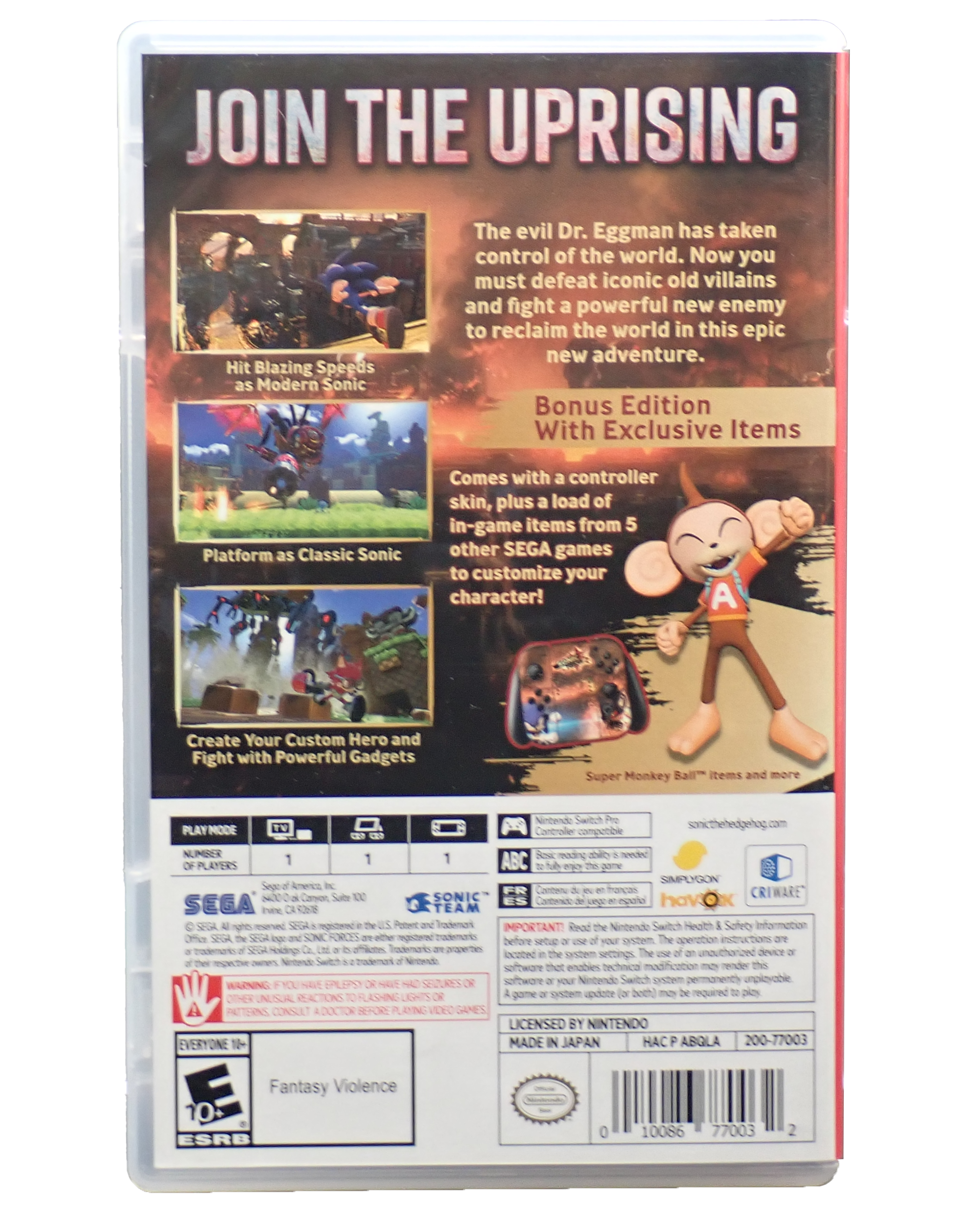 Sonic Forces - Switch