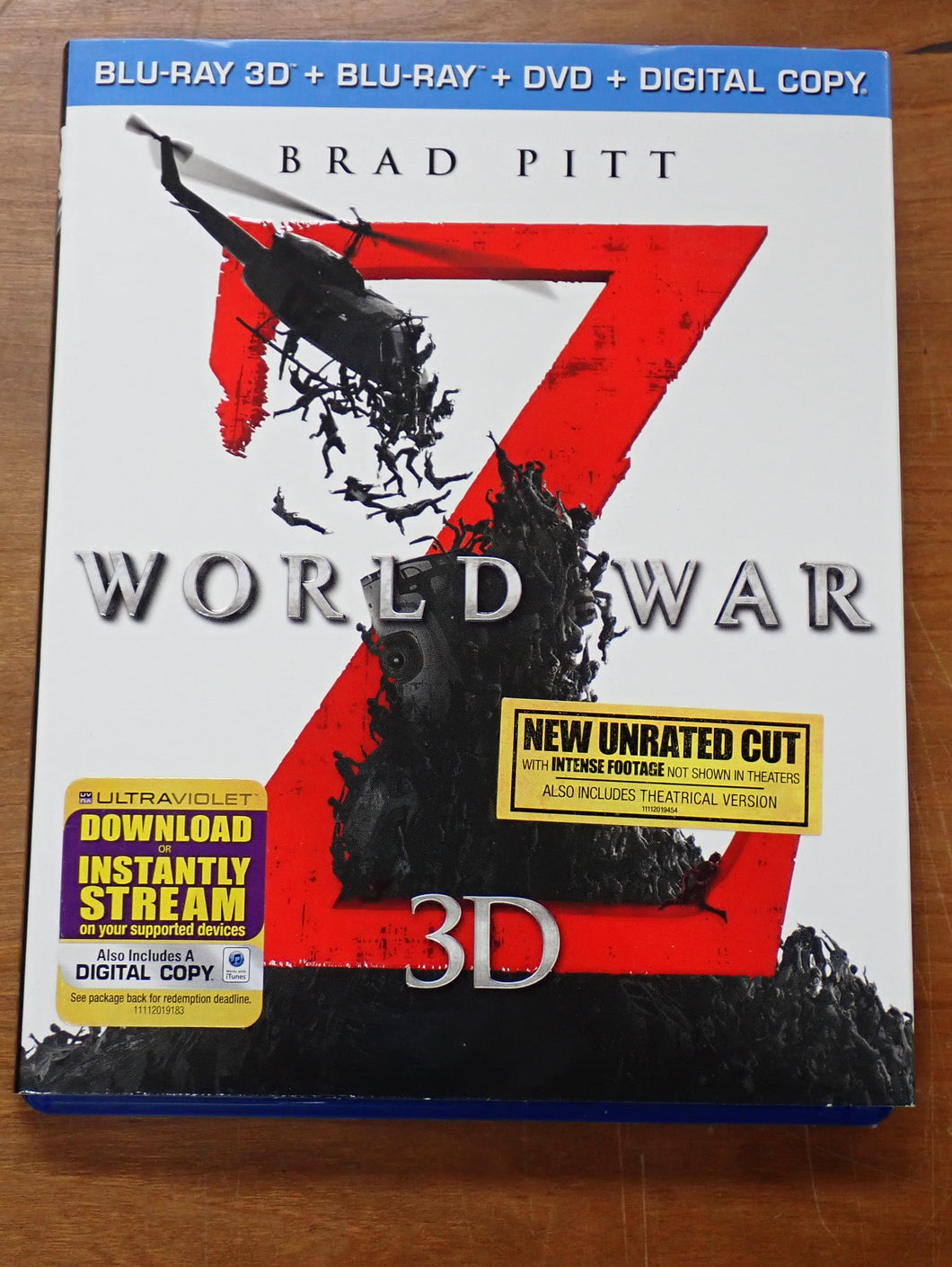 World War Z Unrated Cut - Blu-ray