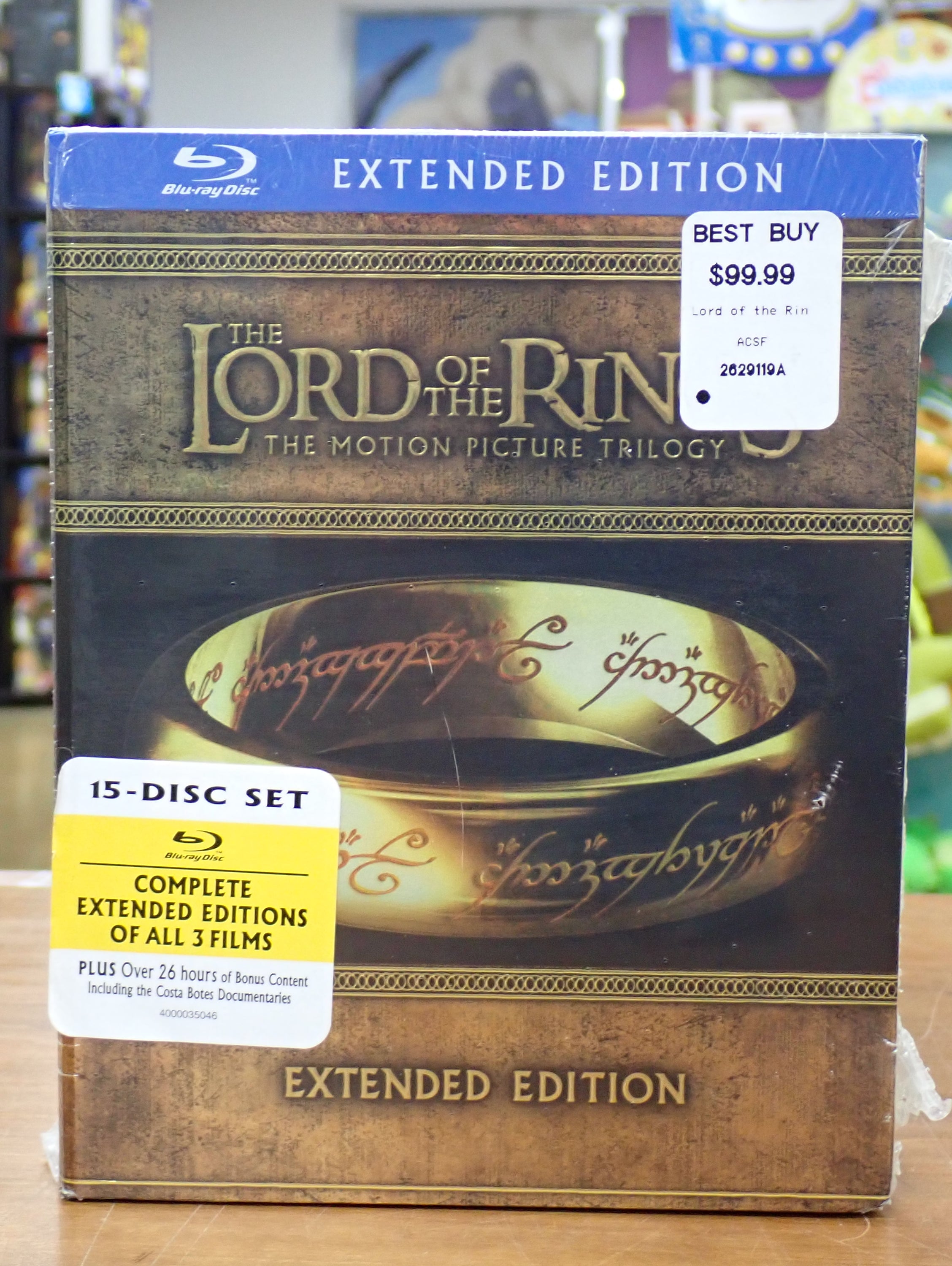The Lord of the Rings Extended Edition Trilogy - Blu-ray