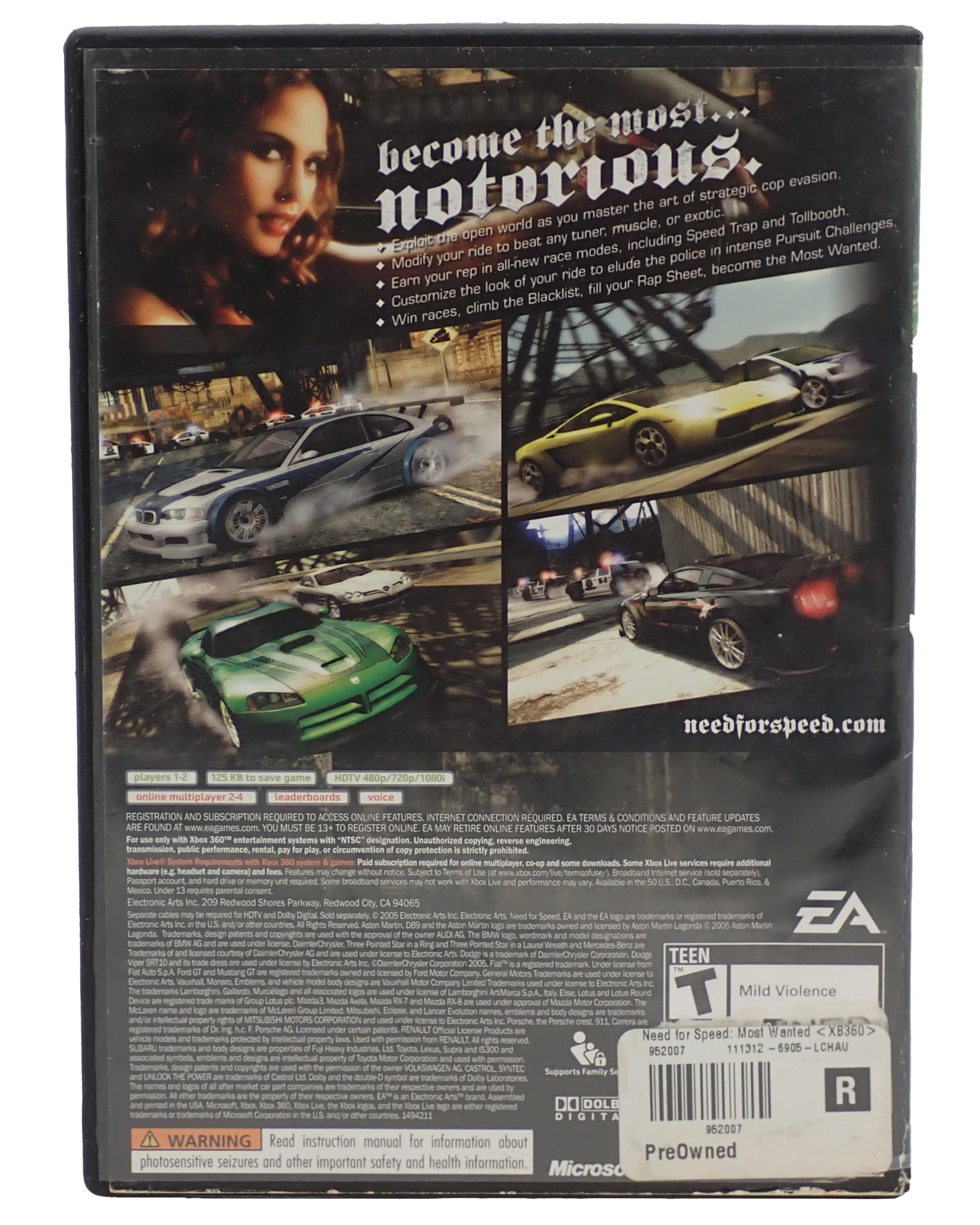 Need for Speed Most Wanted - Xbox 360