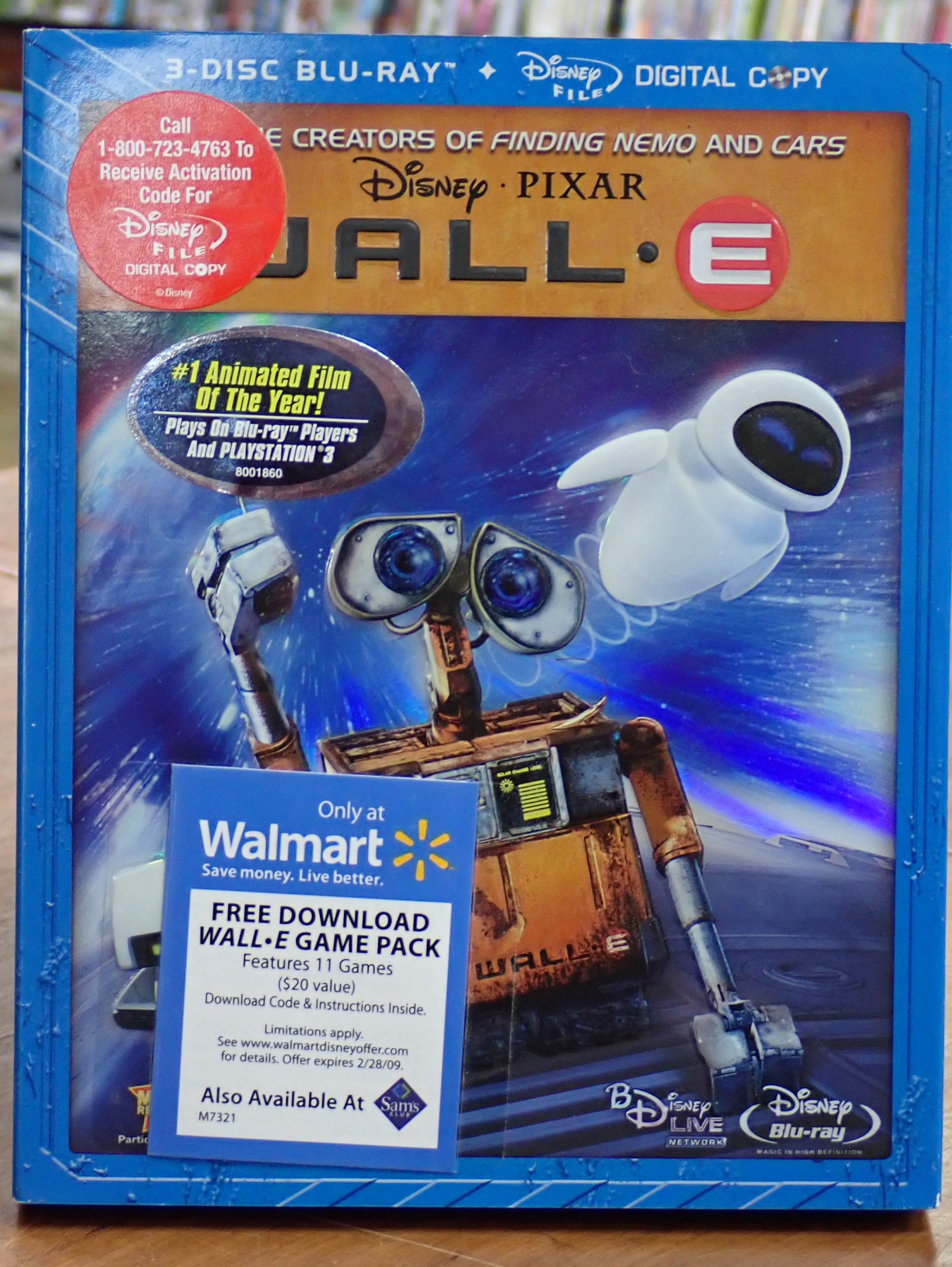 Wall-E 3-Disc Pack - Blu-ray