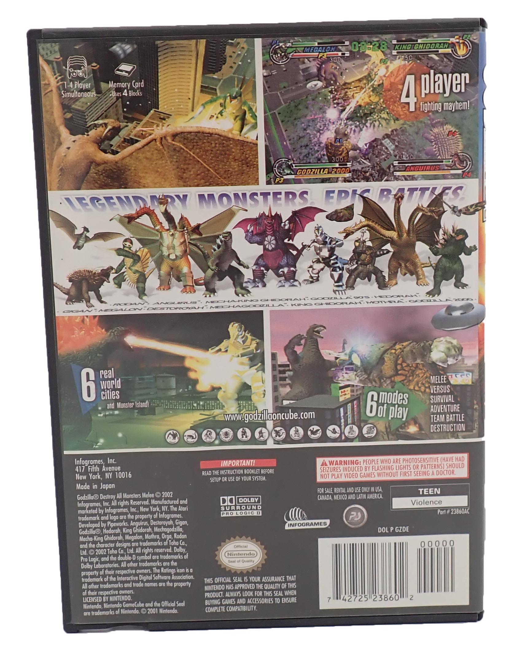 Godzilla Destroy All Monsters - GameCube