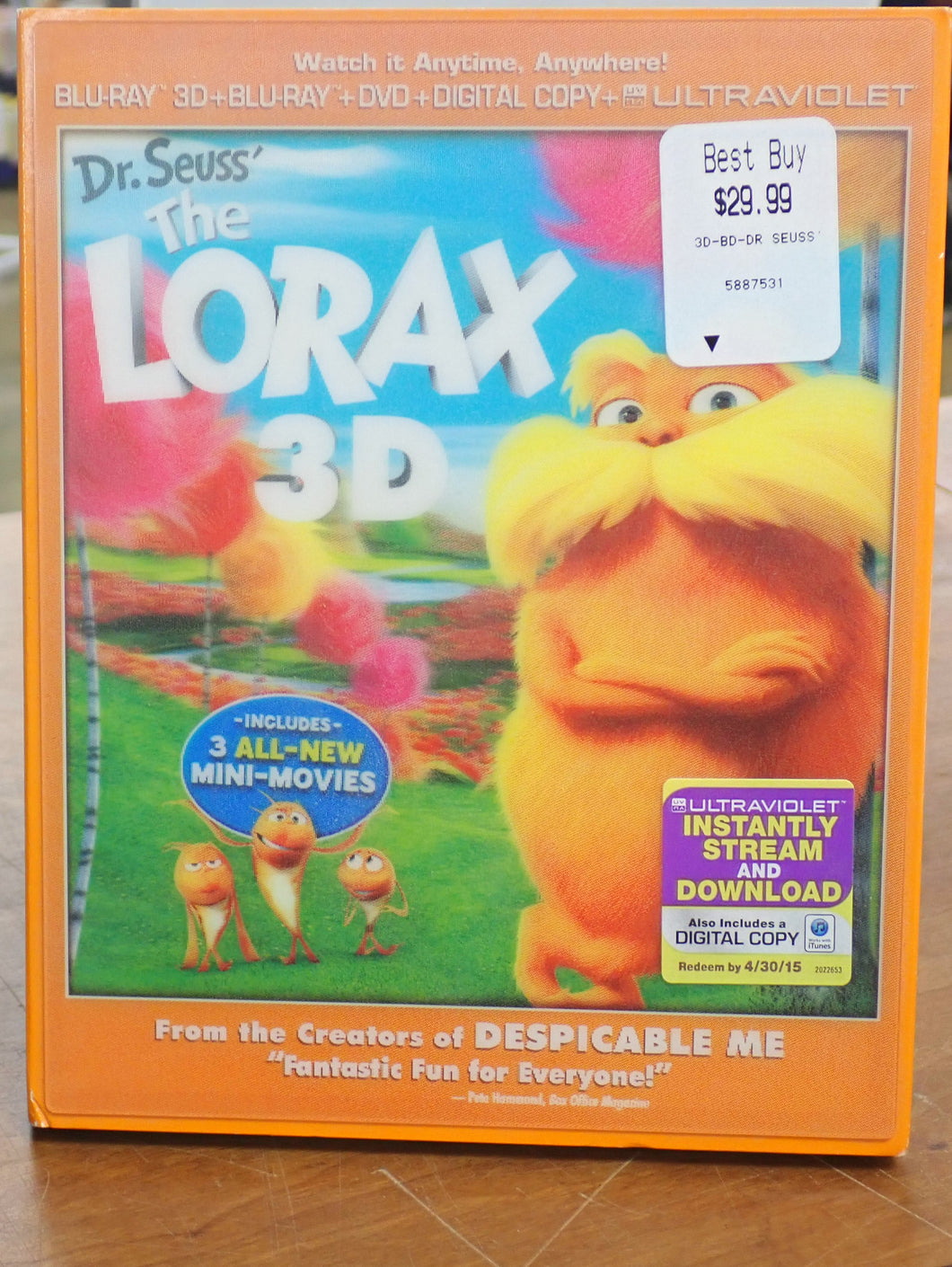 The Lorax 3D - Blu-ray