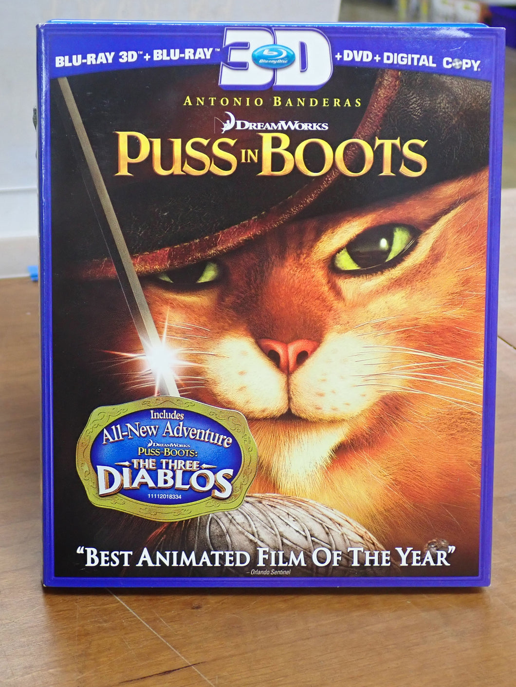 Puss in Boots 3D - Blu-ray