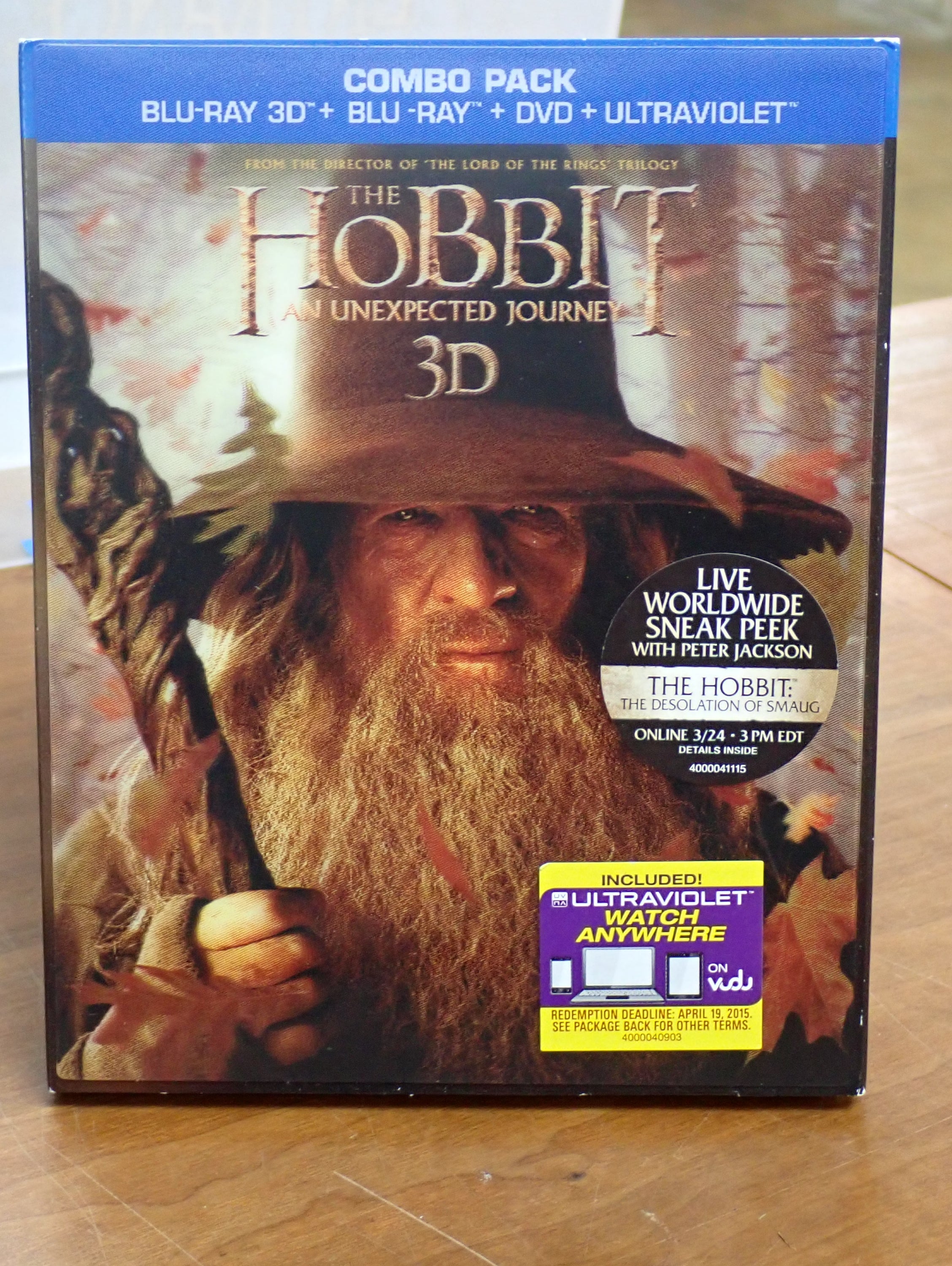 The Hobbit: An Unexpected Journey 3D - Blu-Ray