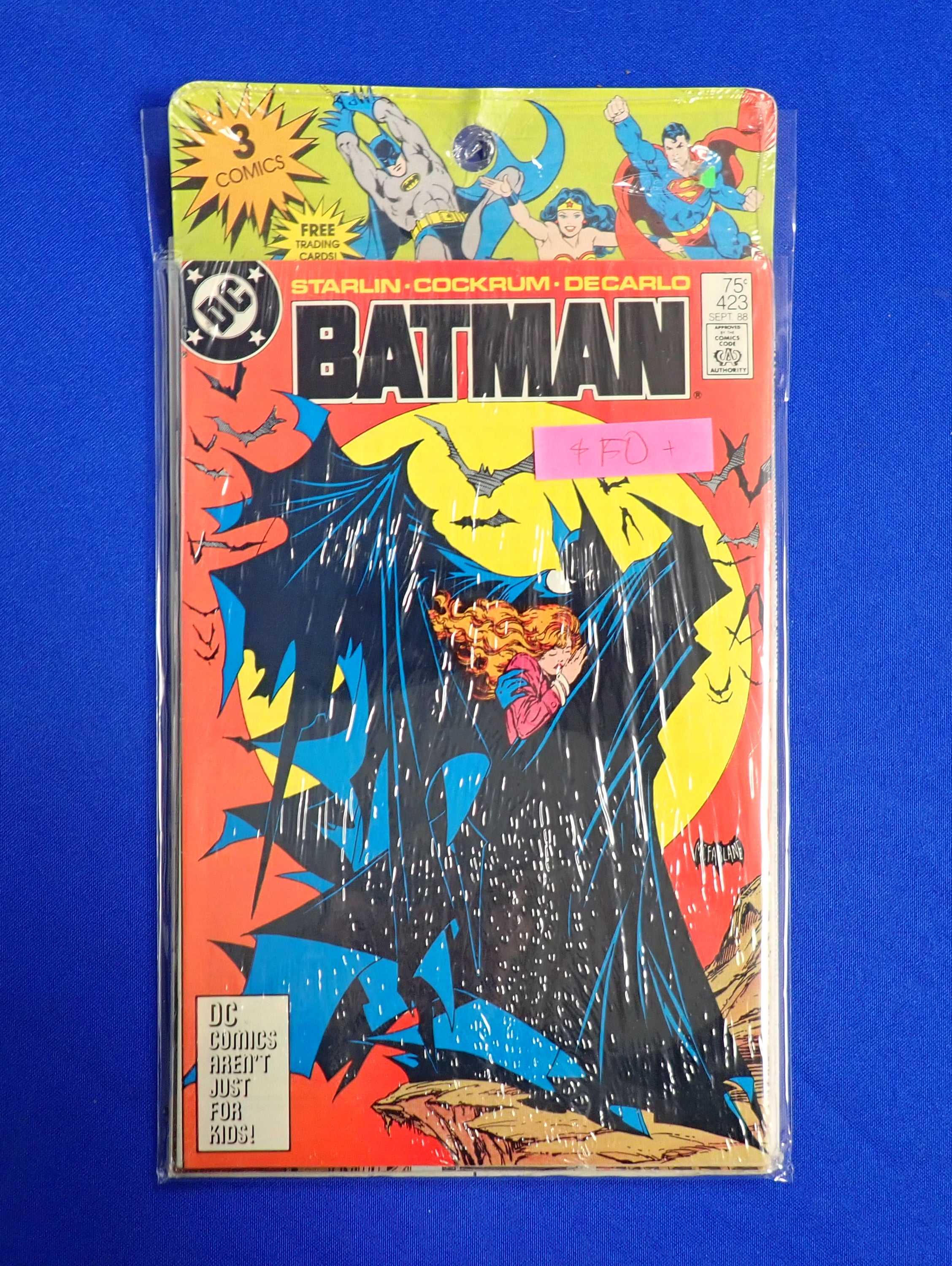 Batman #423 Sealed Pack (1988) - VF+