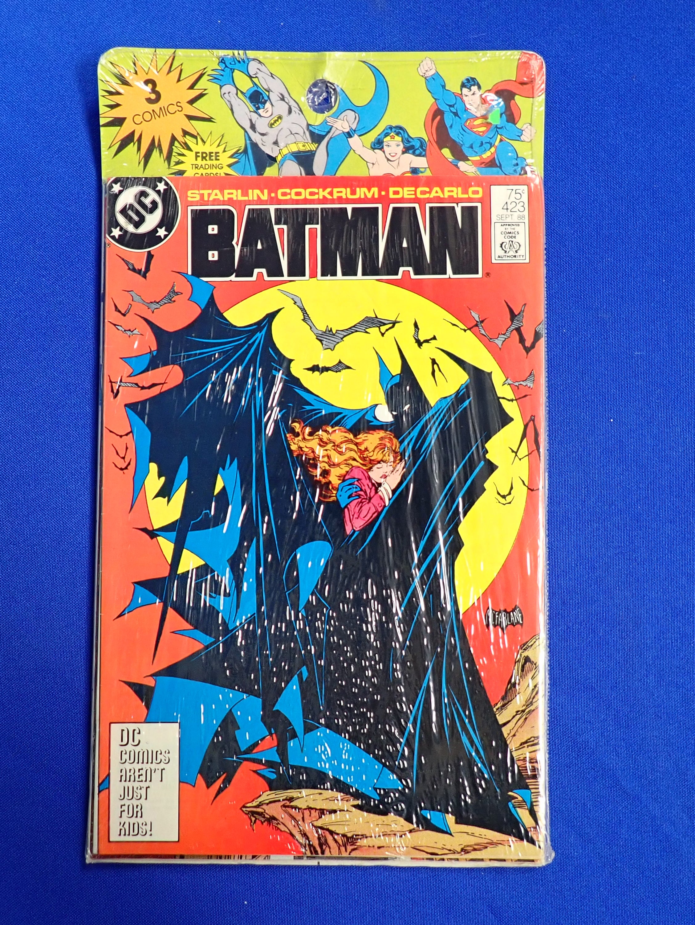 Batman #423 Sealed Pack (1988) - VF+