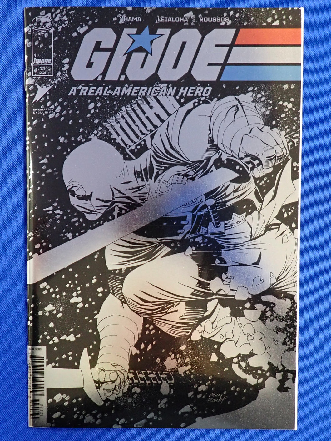 G.I. Joe A Real American Hero #21 Foil Kickstarter Exclusive Reprint - NM