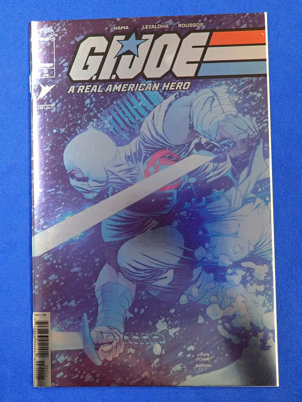 G.I. Joe A Real American Hero #21 Blue Foil Kickstarter Exclusive - NM