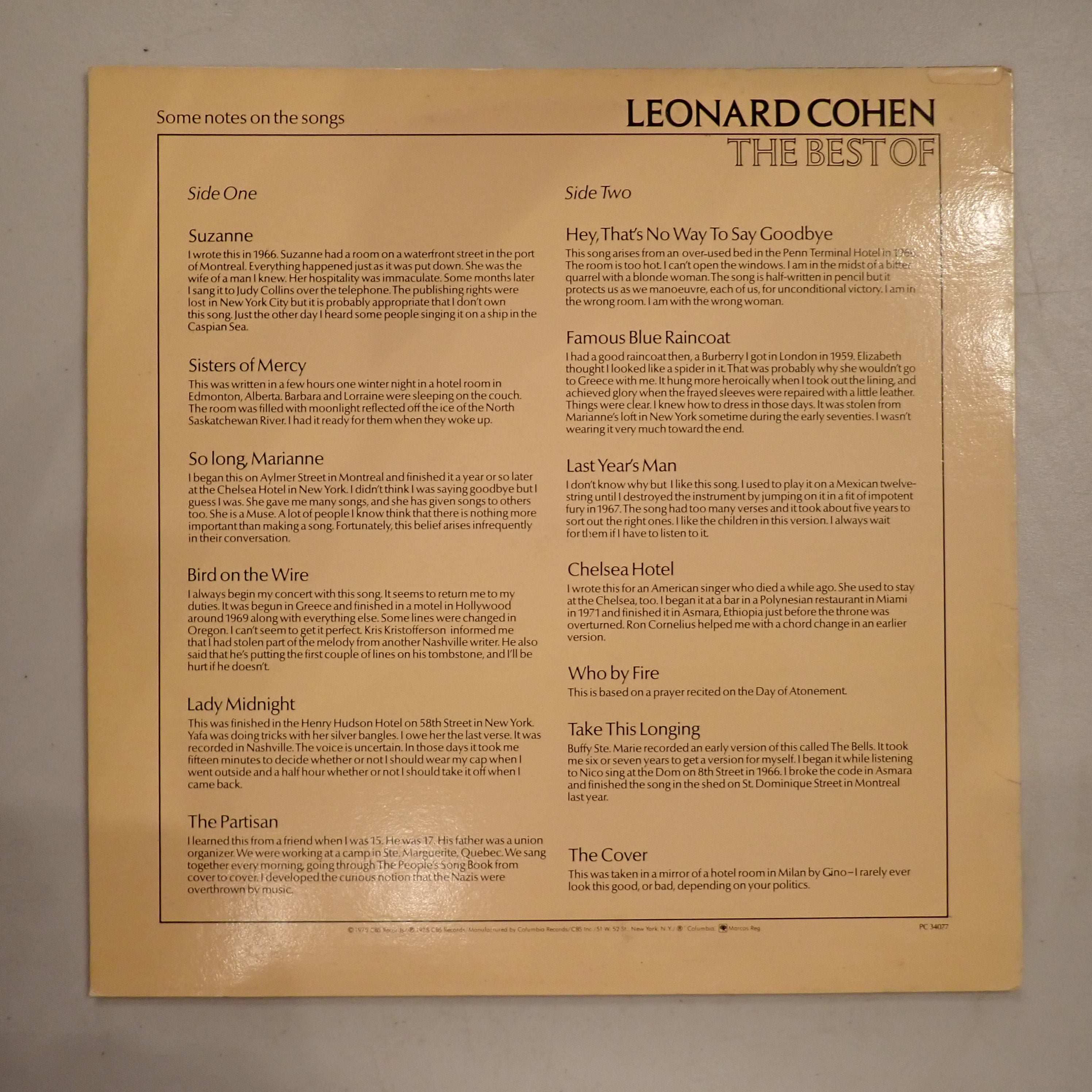 Leonard Cohen - The Best Of