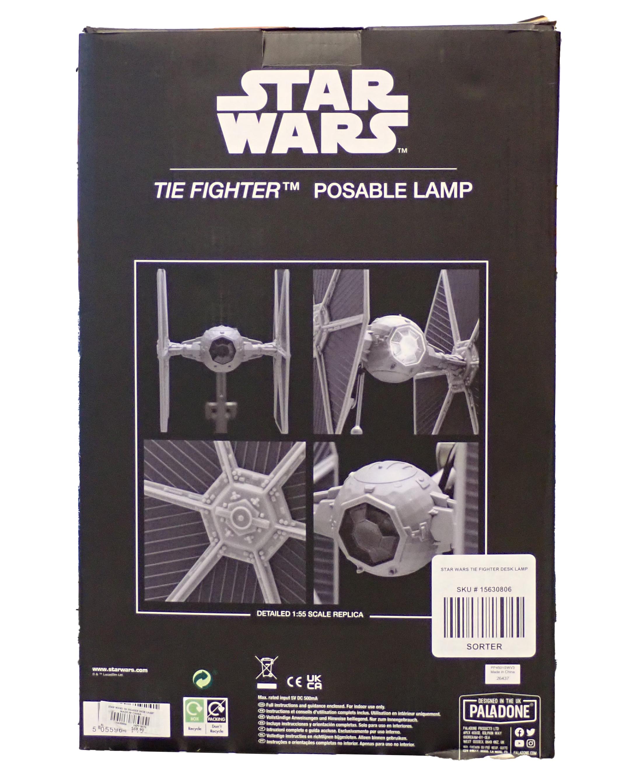 Tie Fighter - Posable USB Lamp
