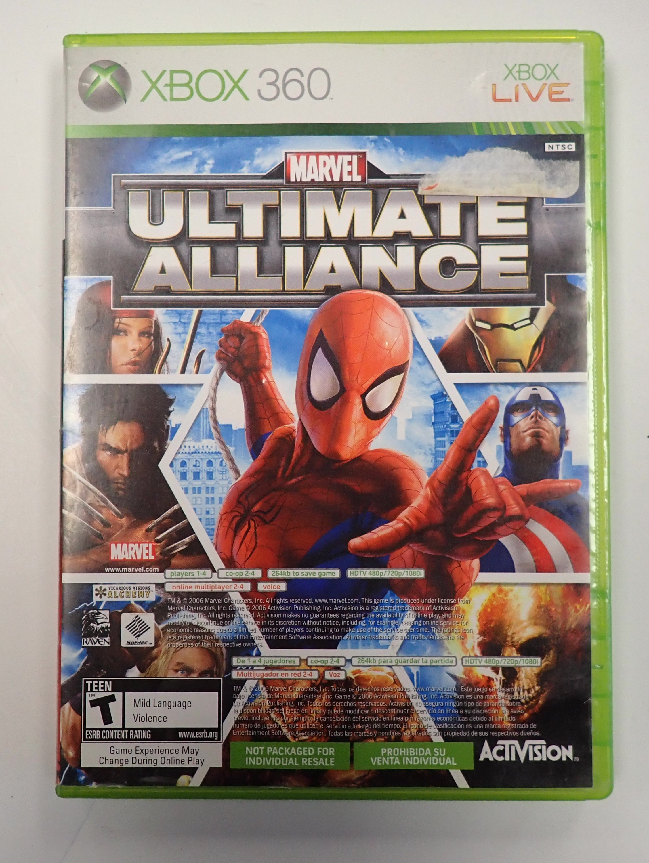 Marvel Ultimate Alliance / Forza 2: double pack- Xbox 360