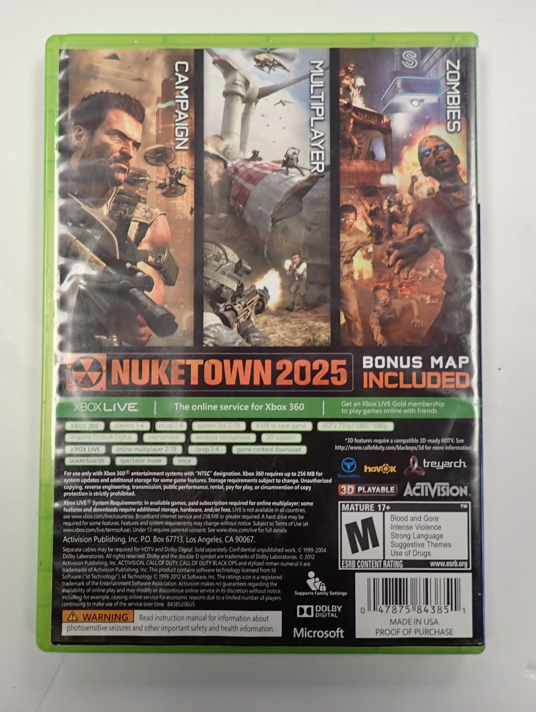 Call of Duty: Black Ops II- Xbox 360
