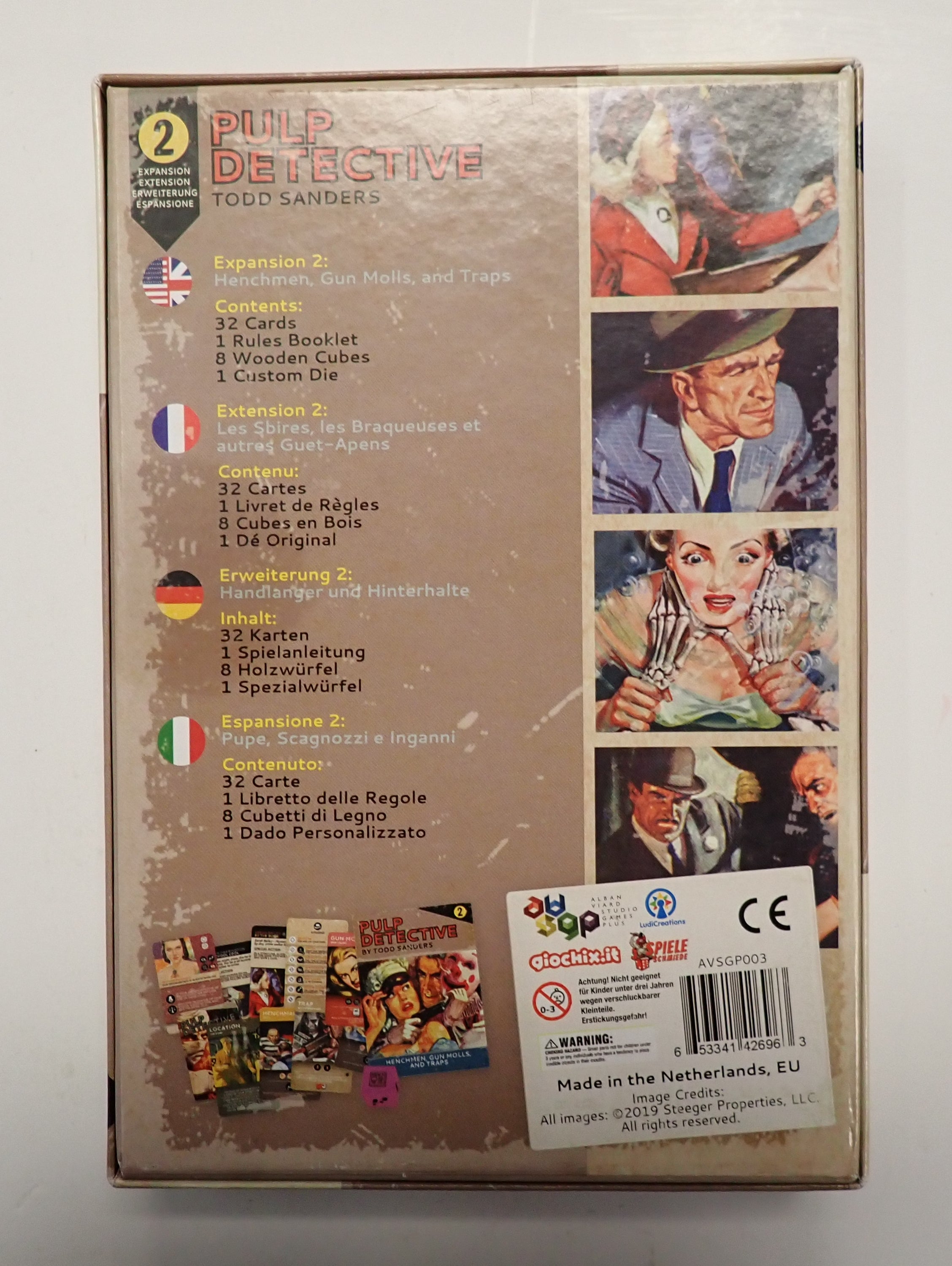 Pulp Detective: Henchmen, Gun Molls, and traps [Expansion 2] (USED)