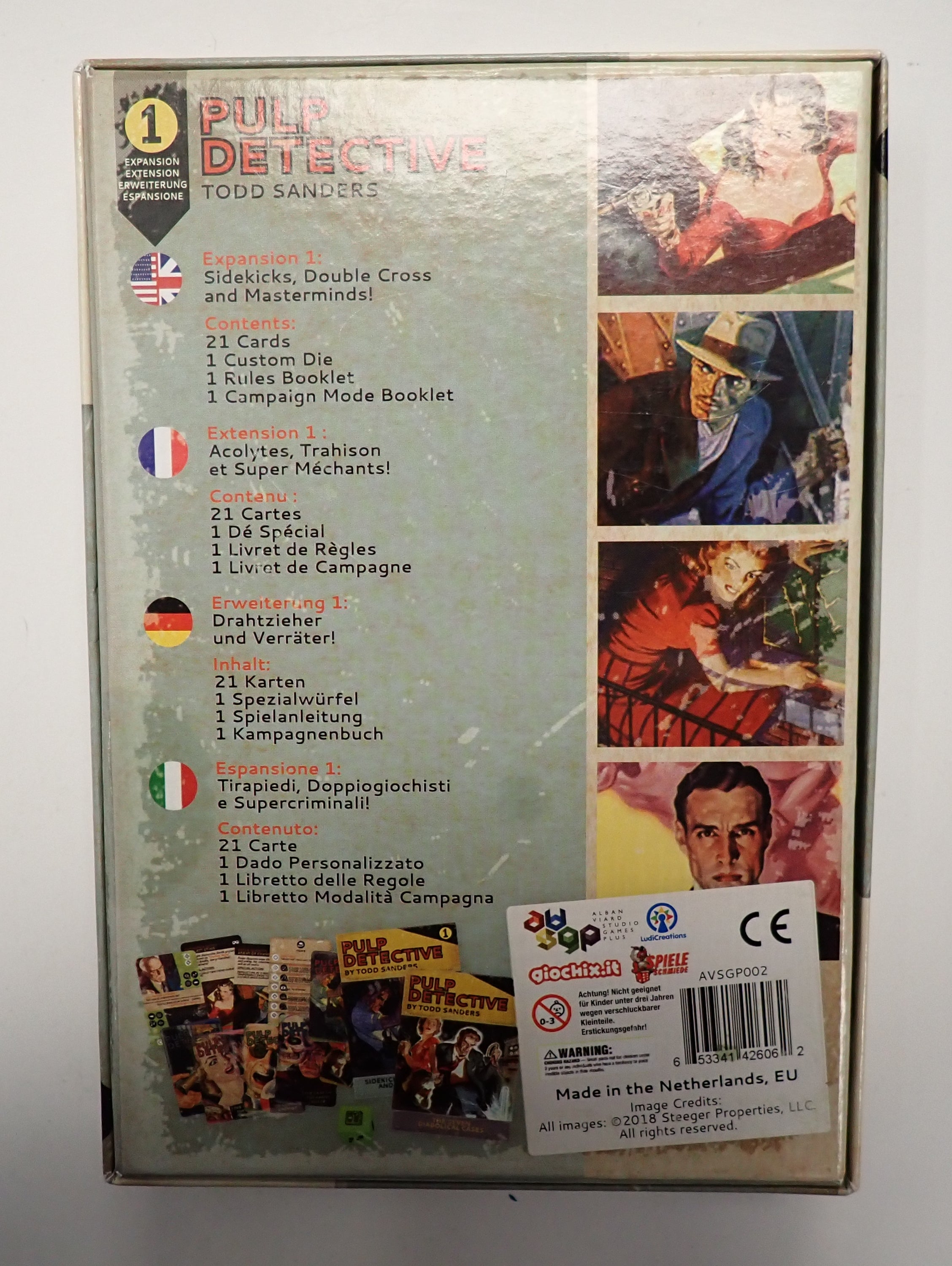 Pulp Detective: Double Cross [Expansion 1] (USED)