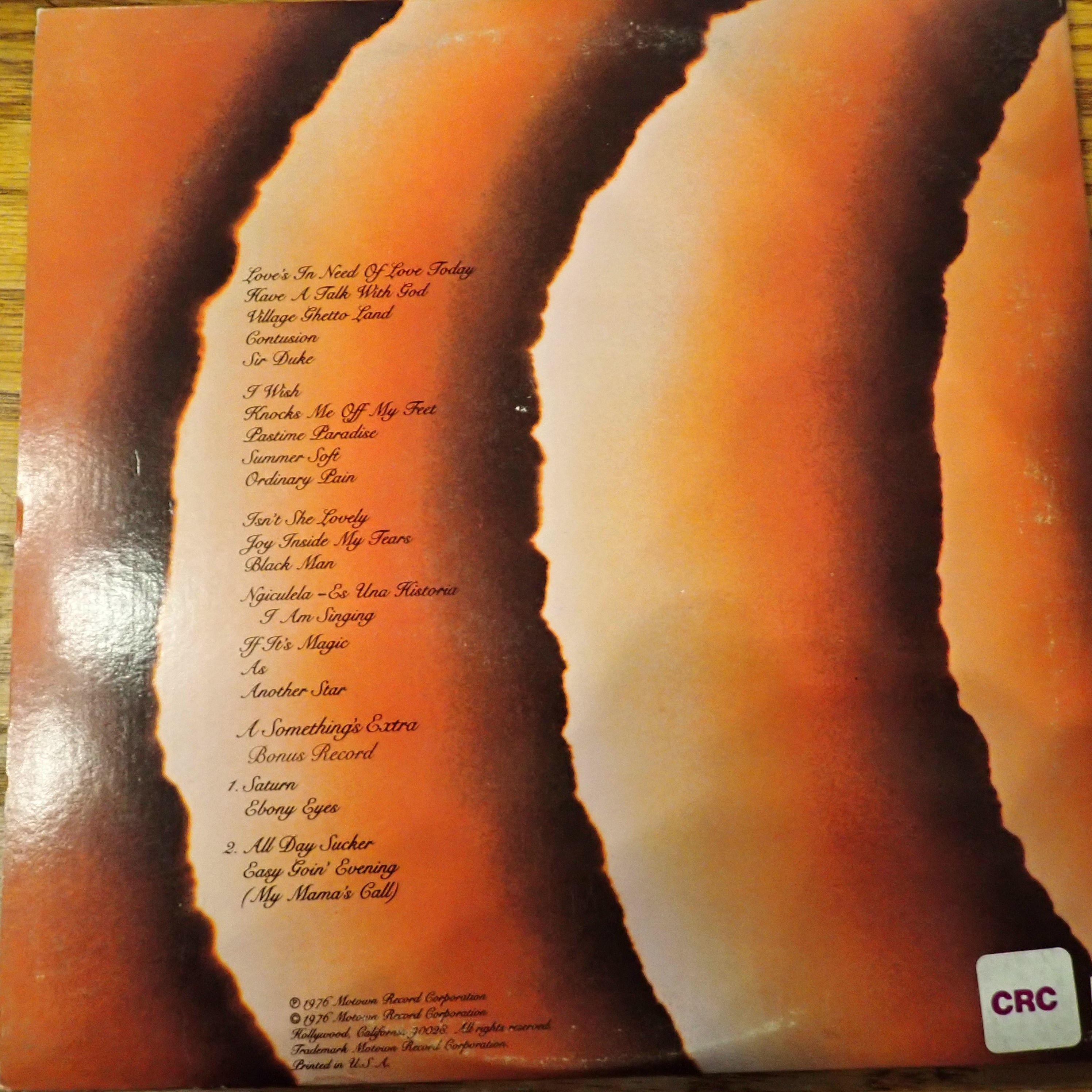 Stevie Wonder - Songs In The Key Of Life